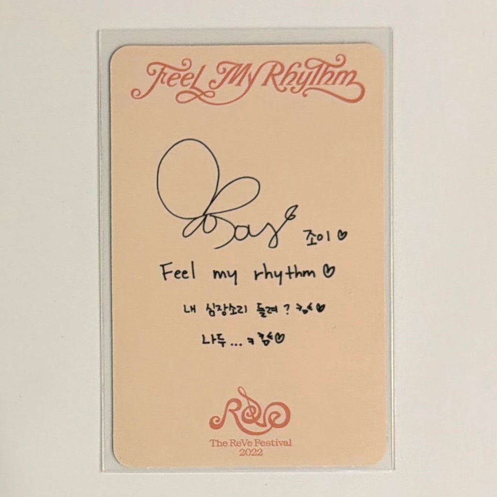 JOY (RED VELVET) - FEEL MY RHYTHM ALBUM PHOTOCARD