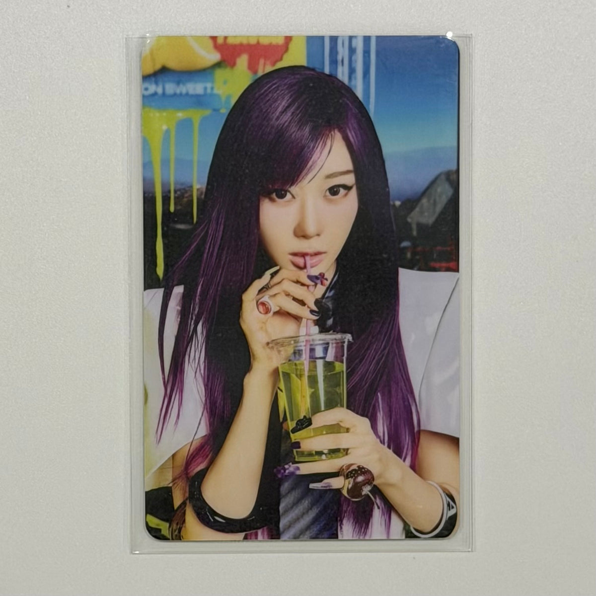GISELLE (AESPA) - LEMONADE QQ MUSIC PHOTOCARD NFC