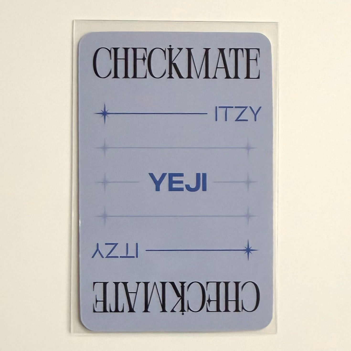 YEJI (ITZY) - CHECKMATE SOUNDWAVE ONLINE FANSIGN POB PHOTOCARD