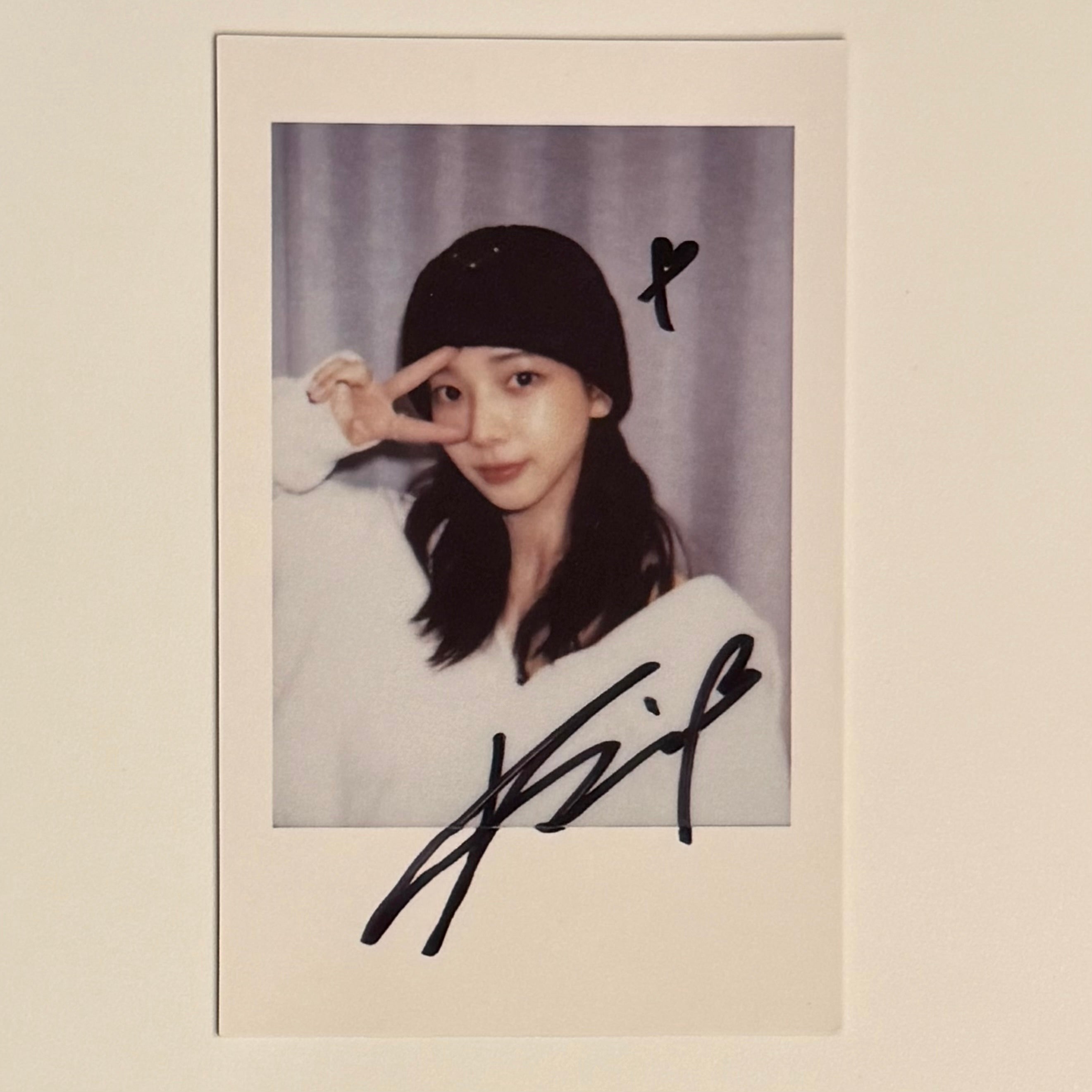 KARINA (AESPA) - WHIPLASH KMSTATION FANSIGN 2.0 POB POLAORID PHOTOCARD