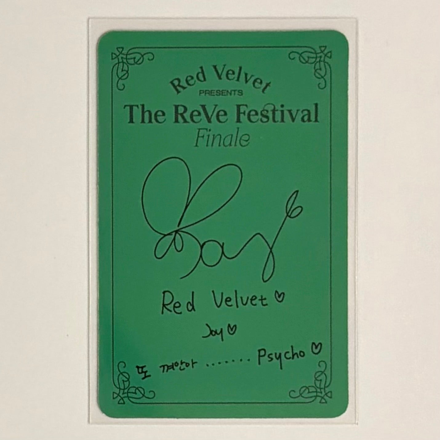 JOY (RED VELVET) - 'The ReVe Festival' Finale ALBUM PHOTOCARD