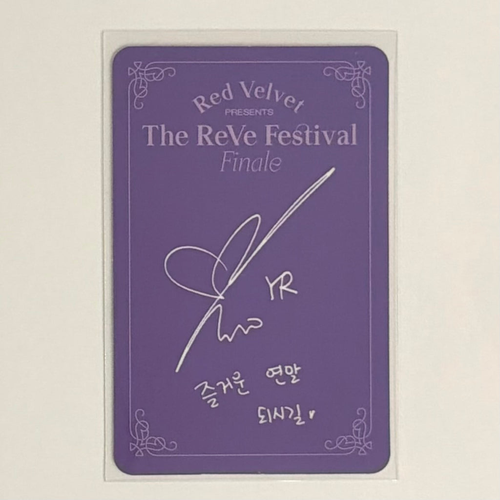 YERI (RED VELVET) - 'The ReVe Festival' Finale ALBUM PHOTOCARD