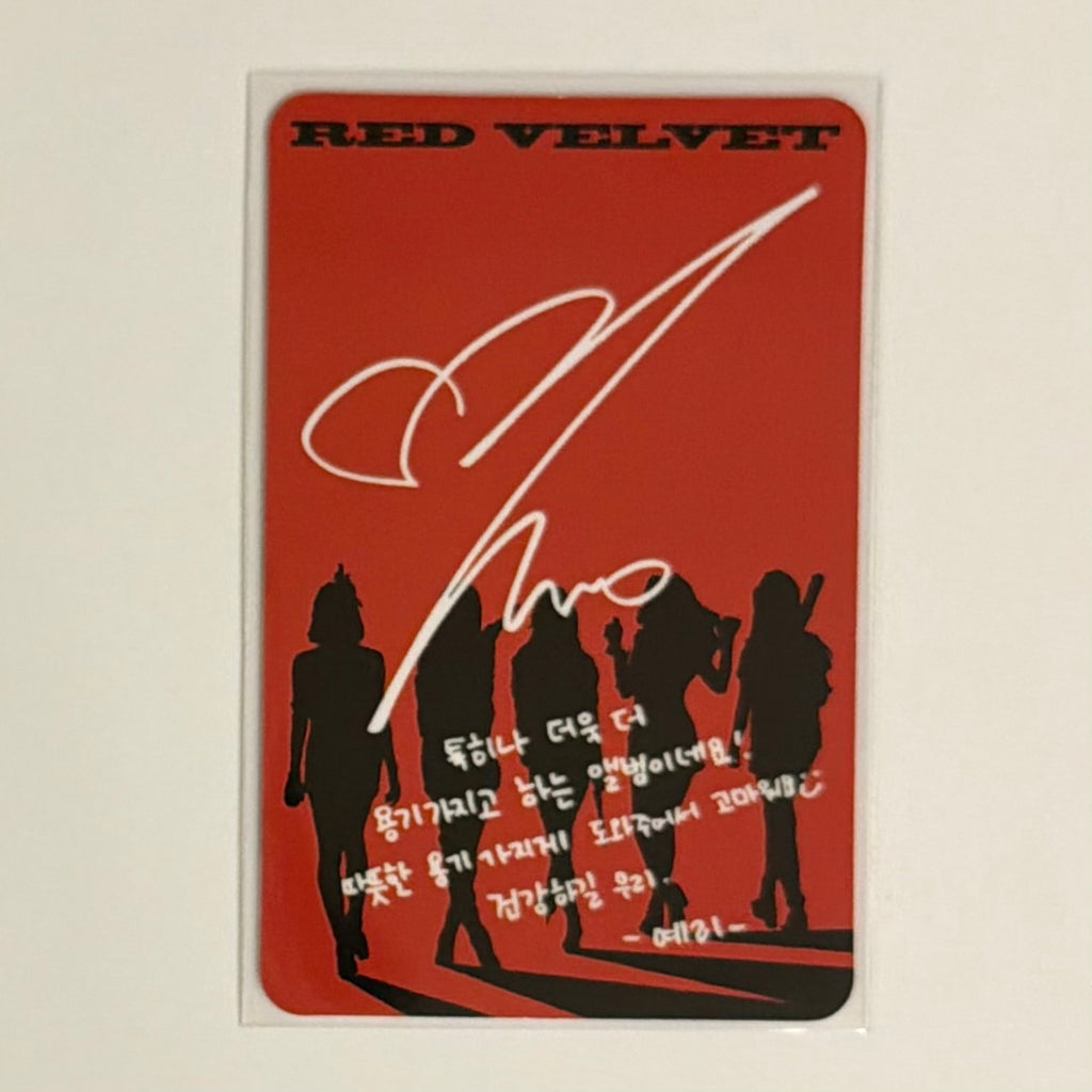 YERI (RED VELVET) - THE PERFECT RED VELVET ALBUM PHOTOCARD