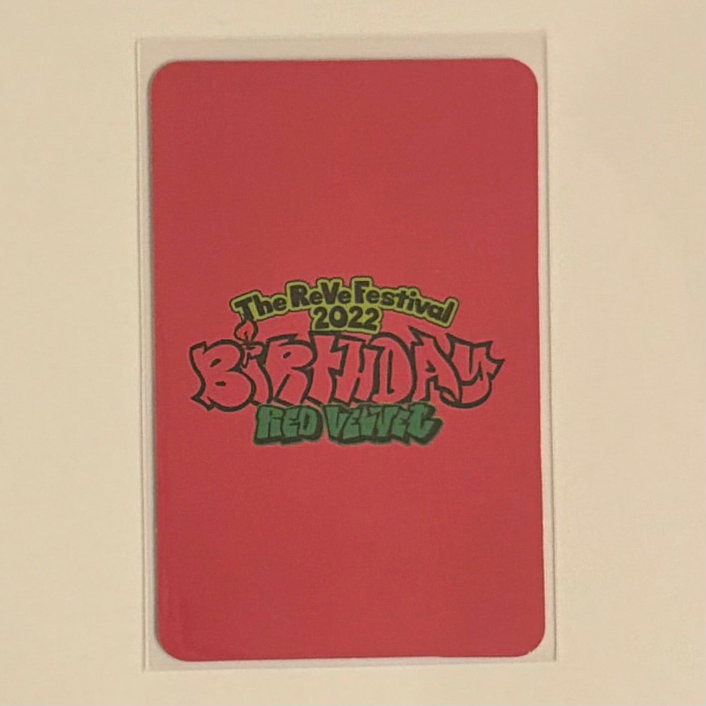 WENDY (RED VELVET) - BIRTHDAY YIZHIYU FANSIGN POB PHOTOCARD