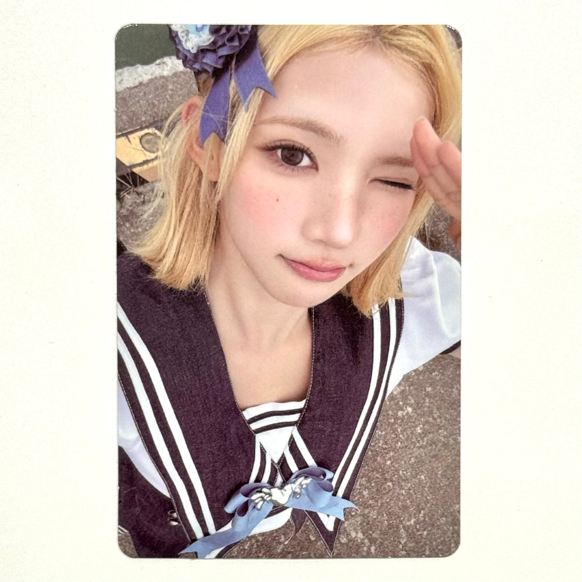 JIWOO (Hearts2Hearts h2h) - LEMON TANG POP UP TRADING PHOTOCARD