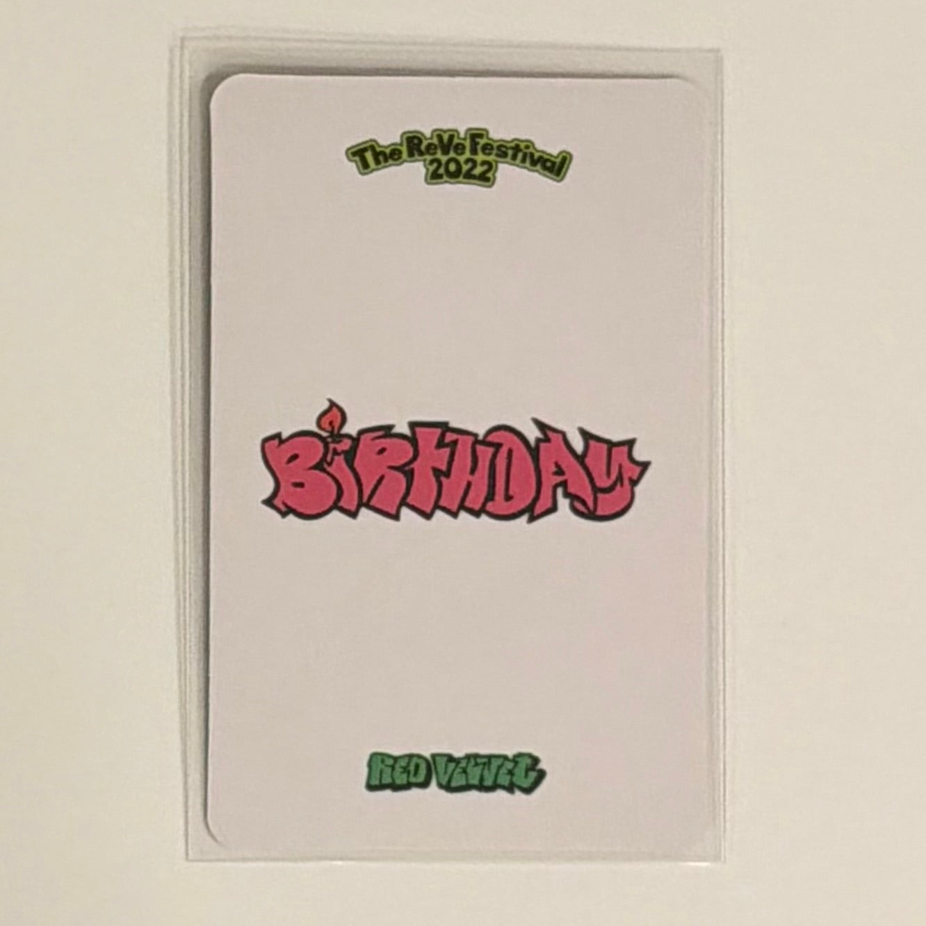YERI (RED VELVET) - BIRTHDAY YIZHIYU FANSIGN POB PHOTOCARD