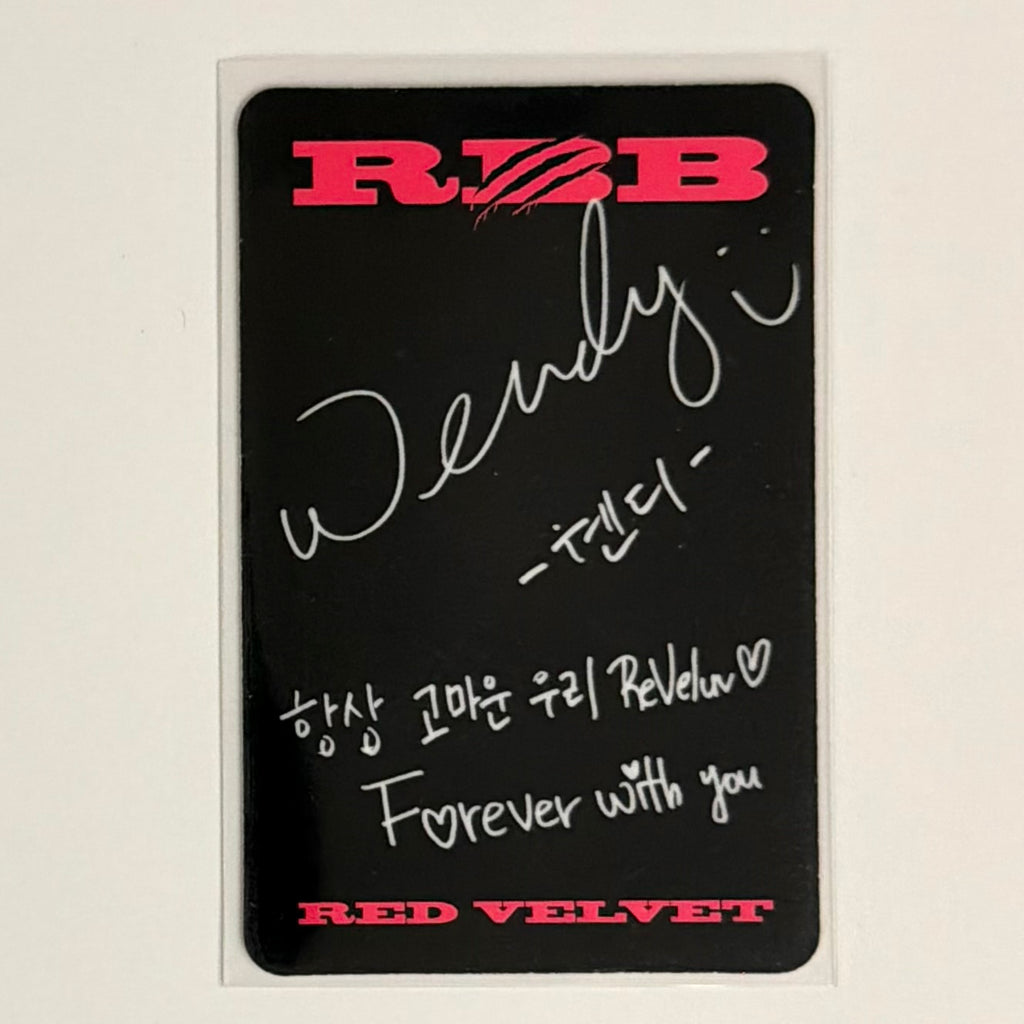 WENDY (RED VELVET) - RBB ALBUM PHOTOCARD