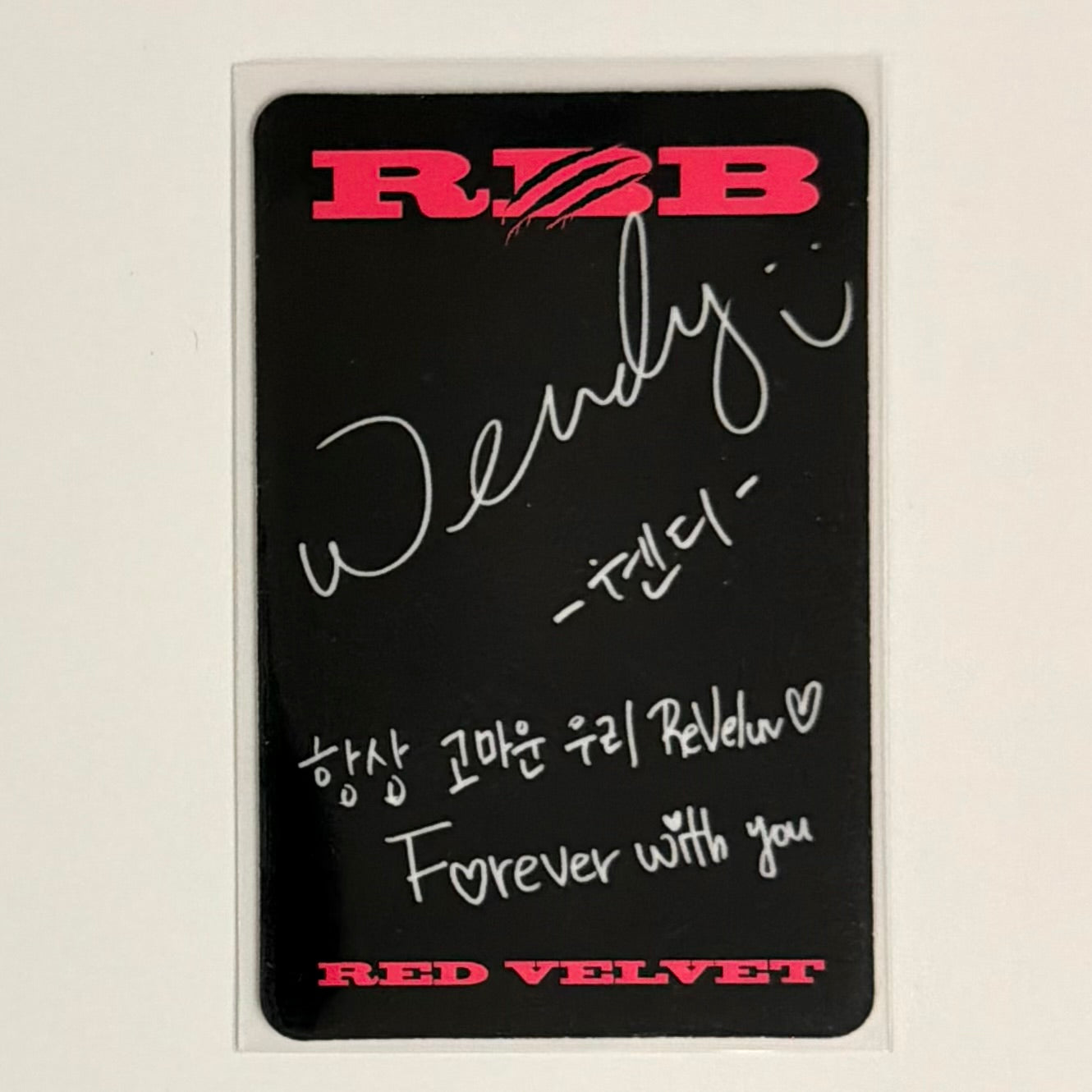 WENDY (RED VELVET) - RBB ALBUM PHOTOCARD