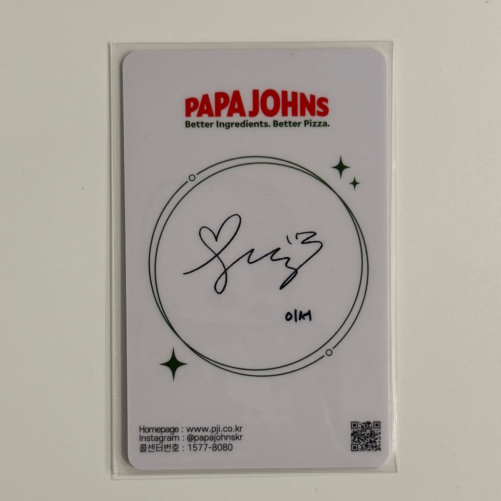 LEESEO (IVE) - PAPAJOHNS PIZZA OFFICIAL PHOTOCARD