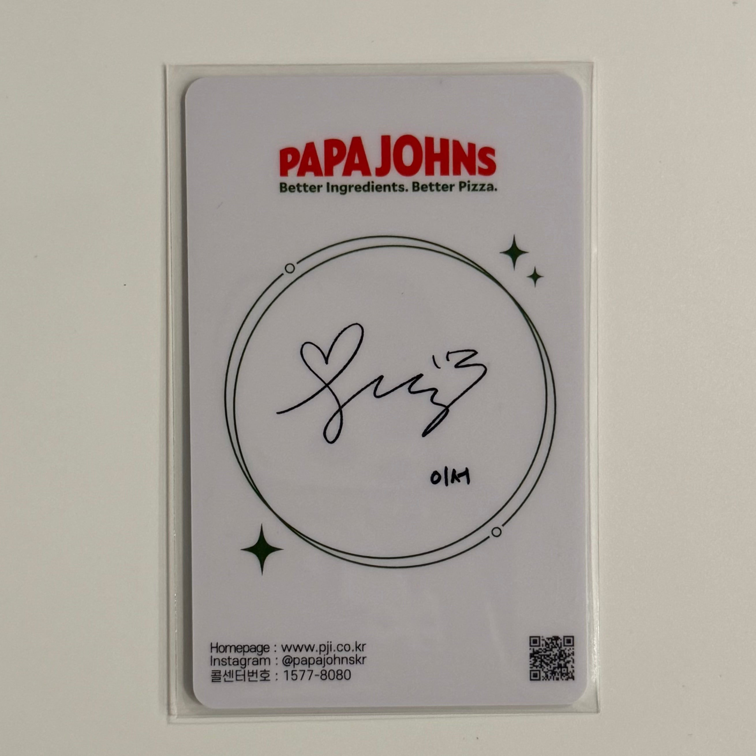 LEESEO (IVE) - PAPAJOHNS PIZZA OFFICIAL PHOTOCARD