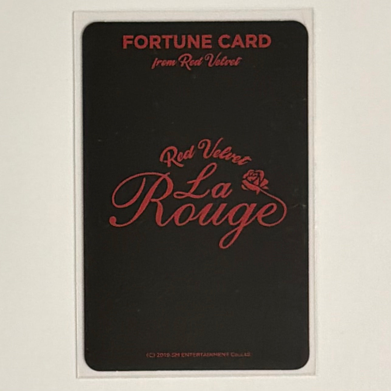 YERI (RED VELVET) - LA ROUGE 4th Concert Fortune Card PHOTOCARD