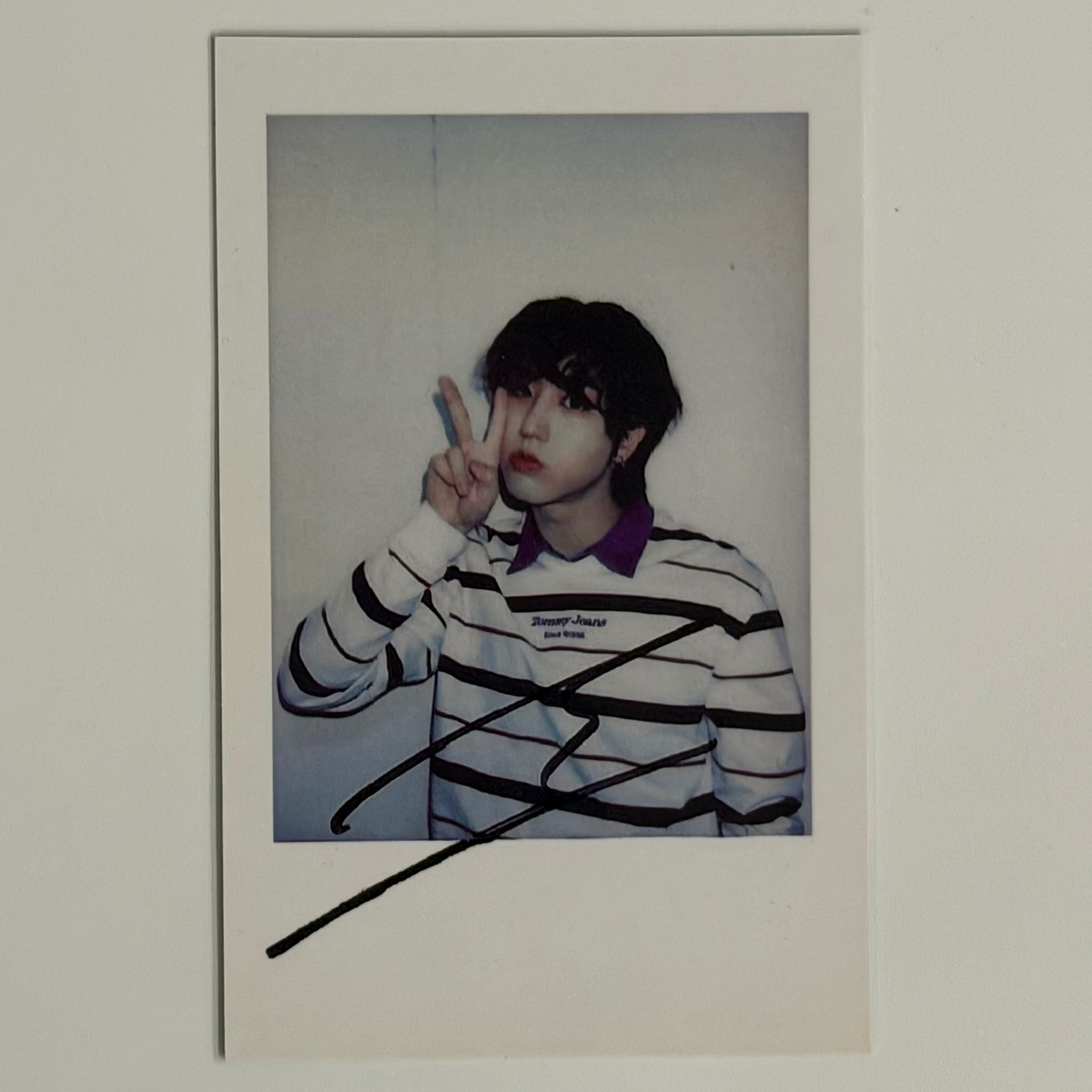 HAN (STRAY KIDS) - 樂-STAR ROCK STAR KMSTATION SHANGHAI FANSIGN POB POLAROID PHOTOCARD