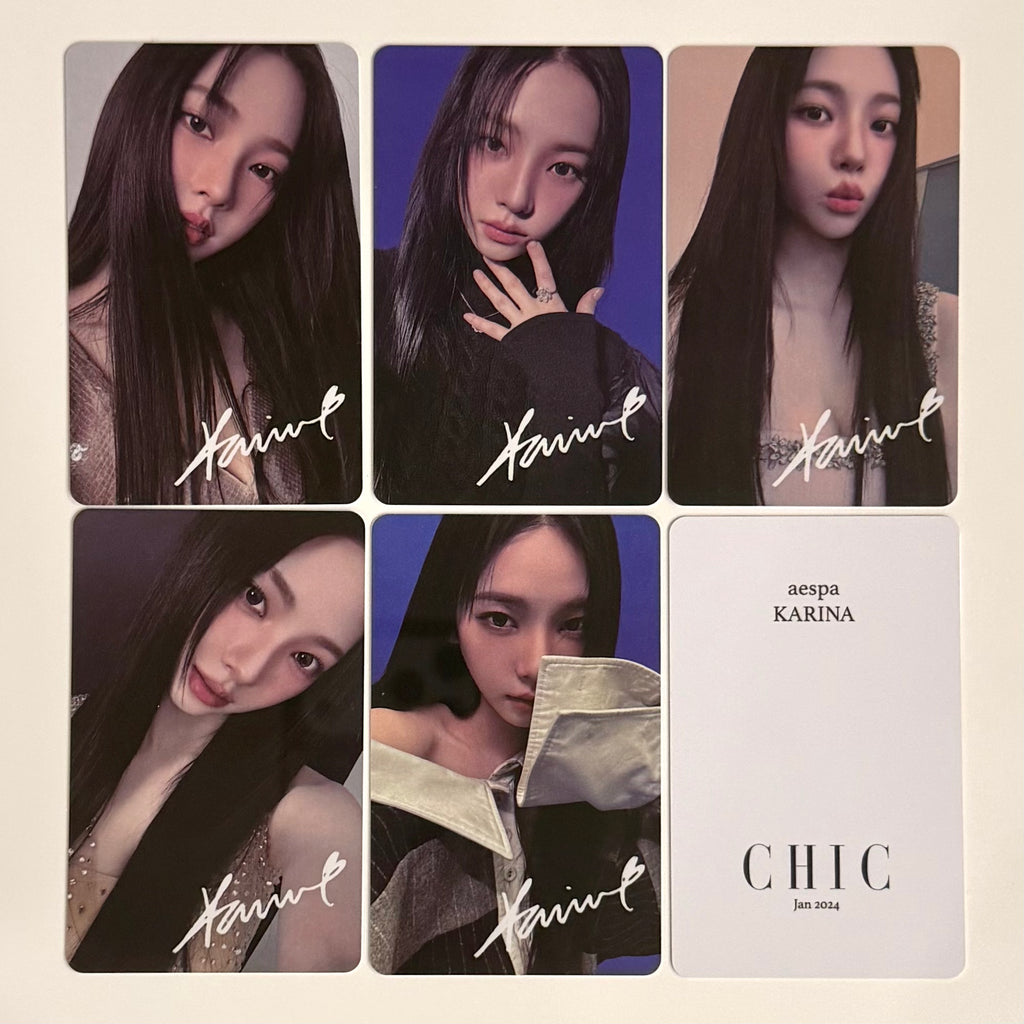 KARINA (AESPA) - CHIC MEGAZINE OFFCIAL PHOTOCARD