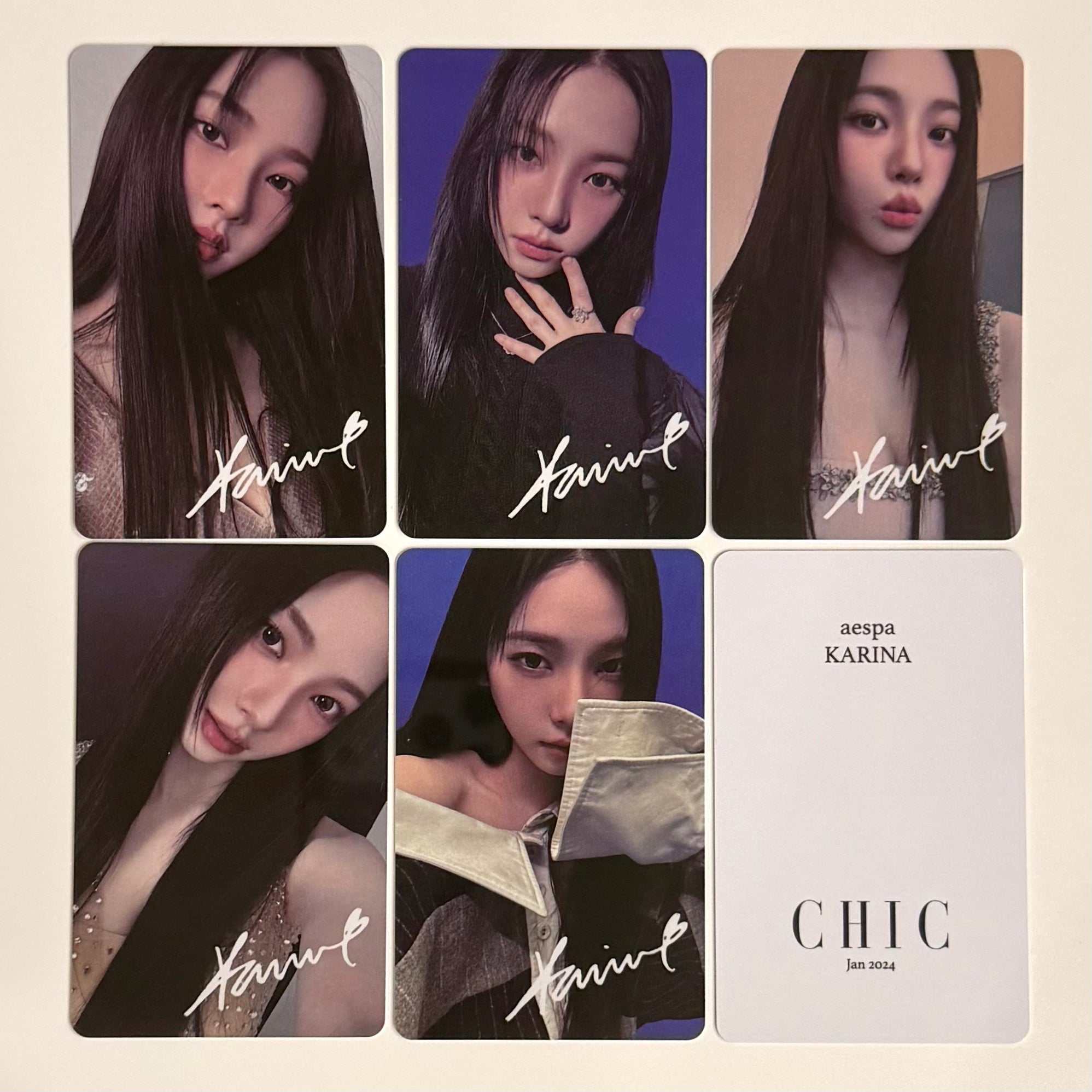KARINA (AESPA) - CHIC MEGAZINE OFFCIAL PHOTOCARD