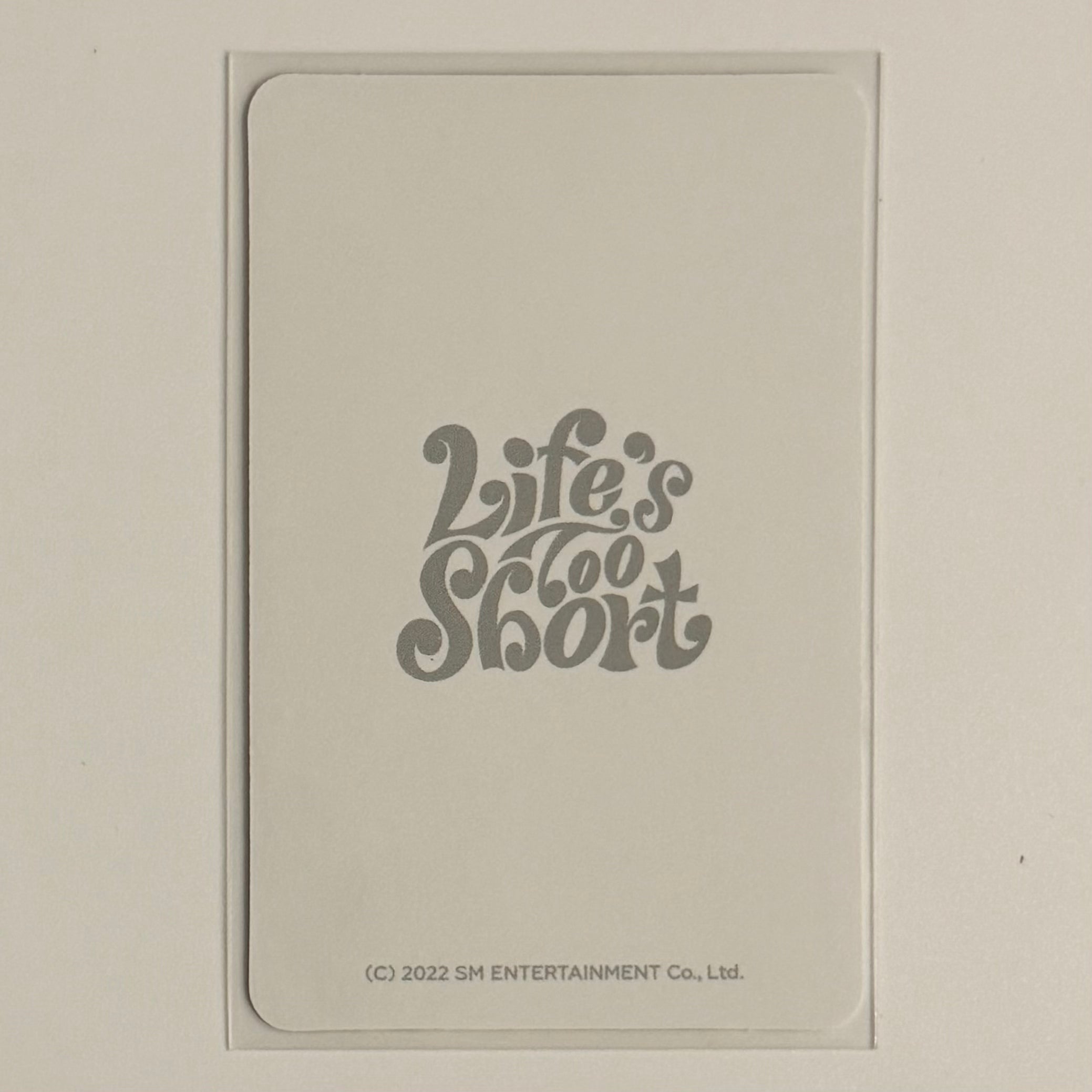 KARINA (AESPA) - Life's Too Short Trading Card PHOTOCARD