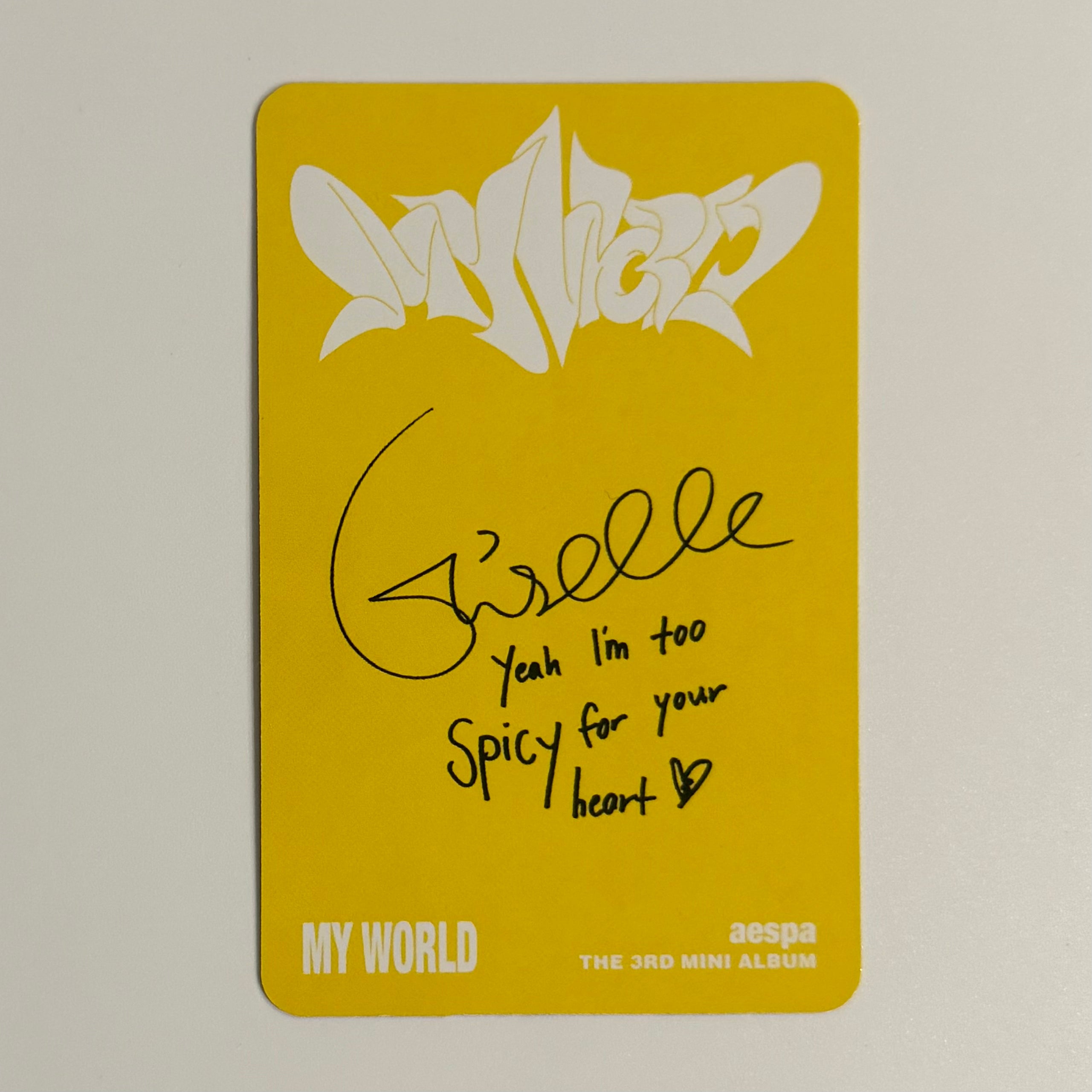 GISELLE (AESPA) - MY WORLD TARGET POB PHOTOCARD