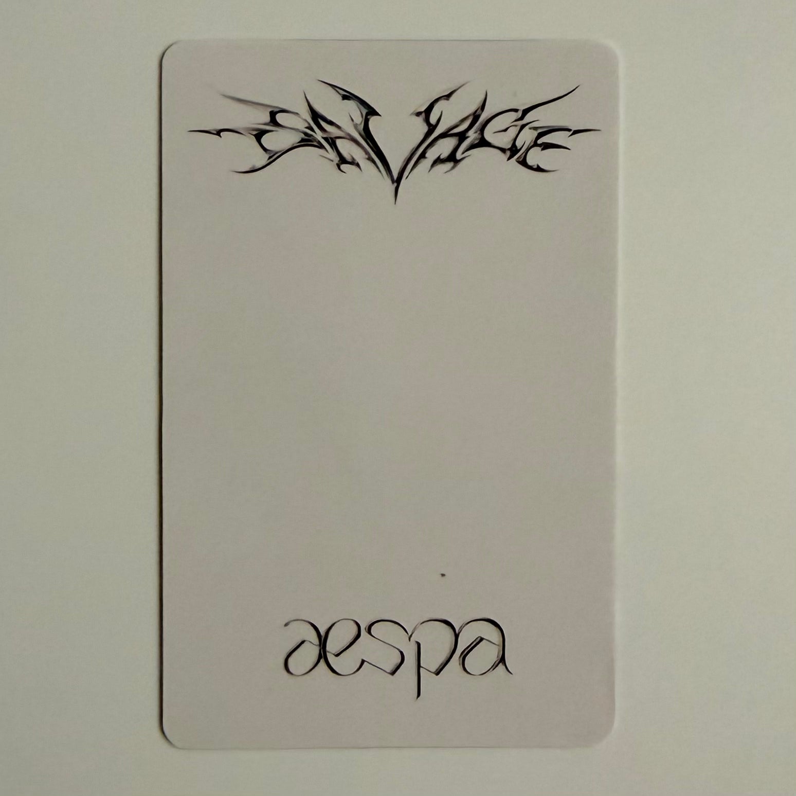 WINTER (AESPA) - SAVAGE YIZHIYU POB PHOTOCARD
