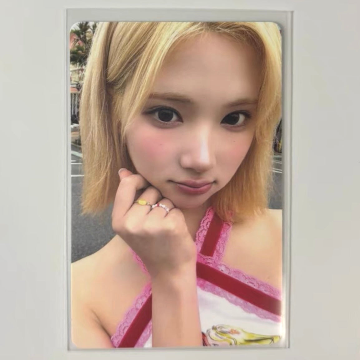 JIWOO (Hearts2Hearts h2h) - LEMON TANG ALBUM PHOTOCARD (KEYRING VER)