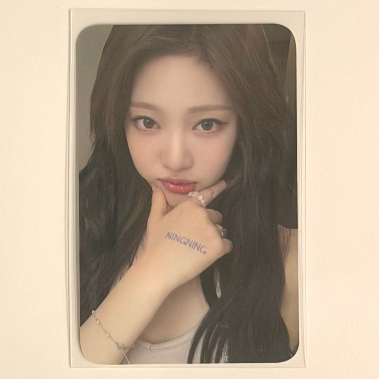 AESPA - NINGNING COME TO MY ILLUSION TATTOO PHOTOCARD