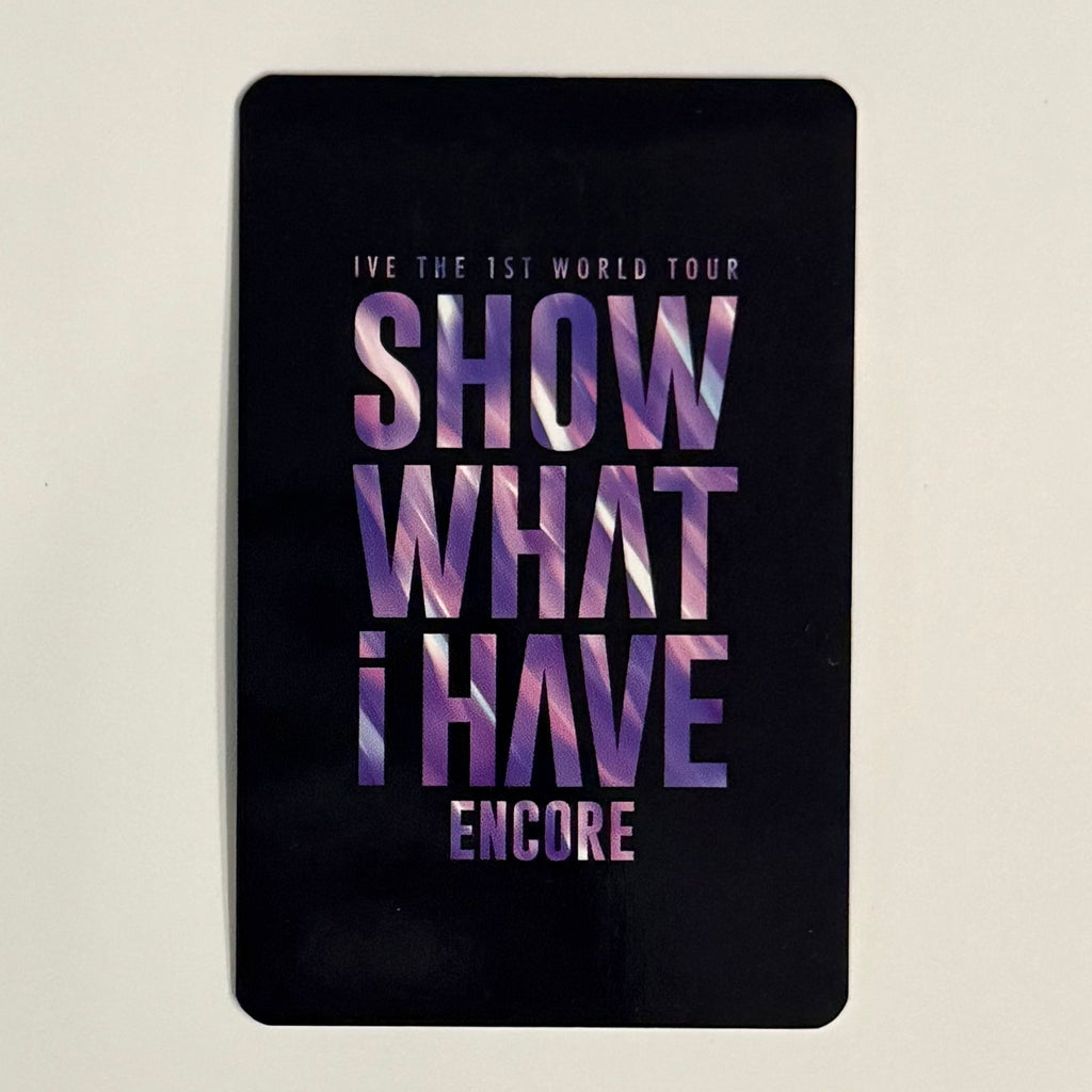 REI (IVE) - SHOW WHAT I HAVE OFFICIAL PHOTOCARD TRADING CARD