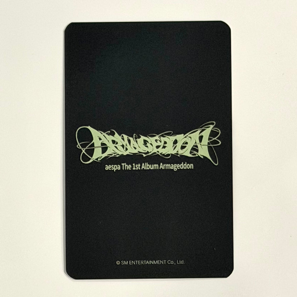 AESPA - Armageddon EVERLINE LUCKY DRAW LD KARINA OFFICIAL PHOTOCARD
