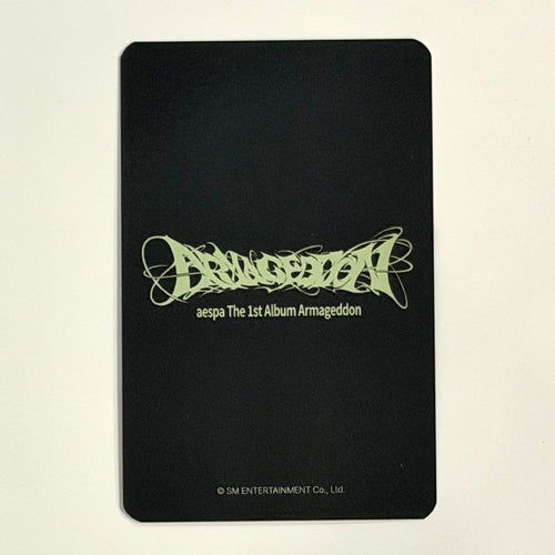 AESPA - Armageddon EVERLINE LUCKY DRAW LD KARINA OFFICIAL PHOTOCARD
