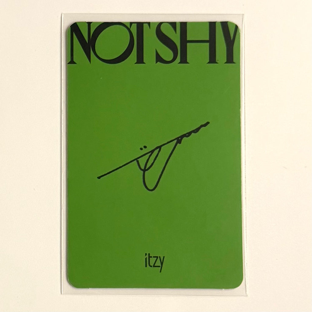 YUNA (ITZY) - NOT SHY ALBUM PHOTOCARD