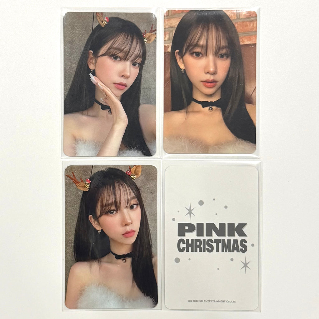 KARINA (AESPA) - PINK CHRISTMAS MD OFFICIAL TRADING PHOTOCARD