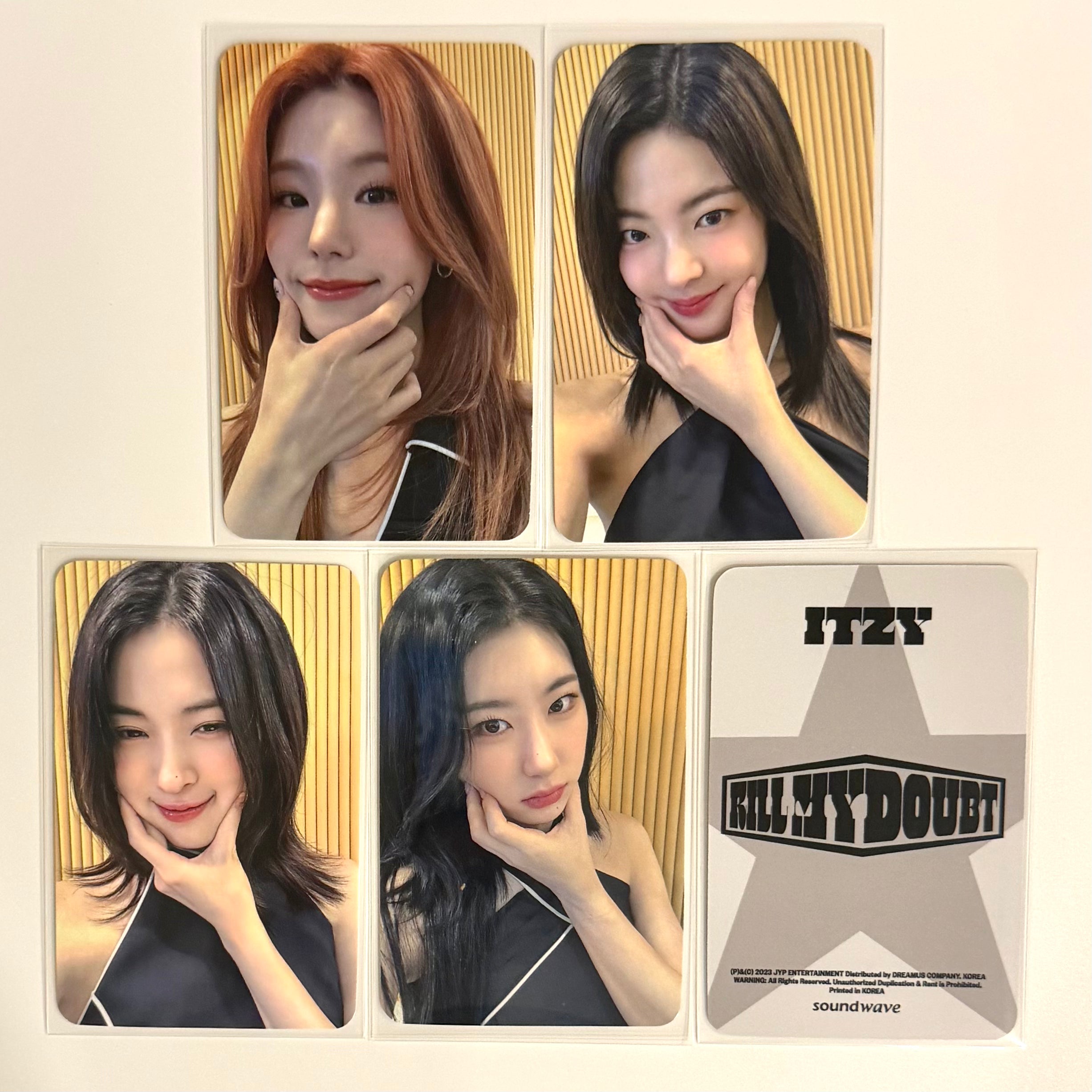 ITZY - KILL MY DOUBT SW SOUNDWAVE ONLINE FANSIGN 12 POB PHOTOCARD
