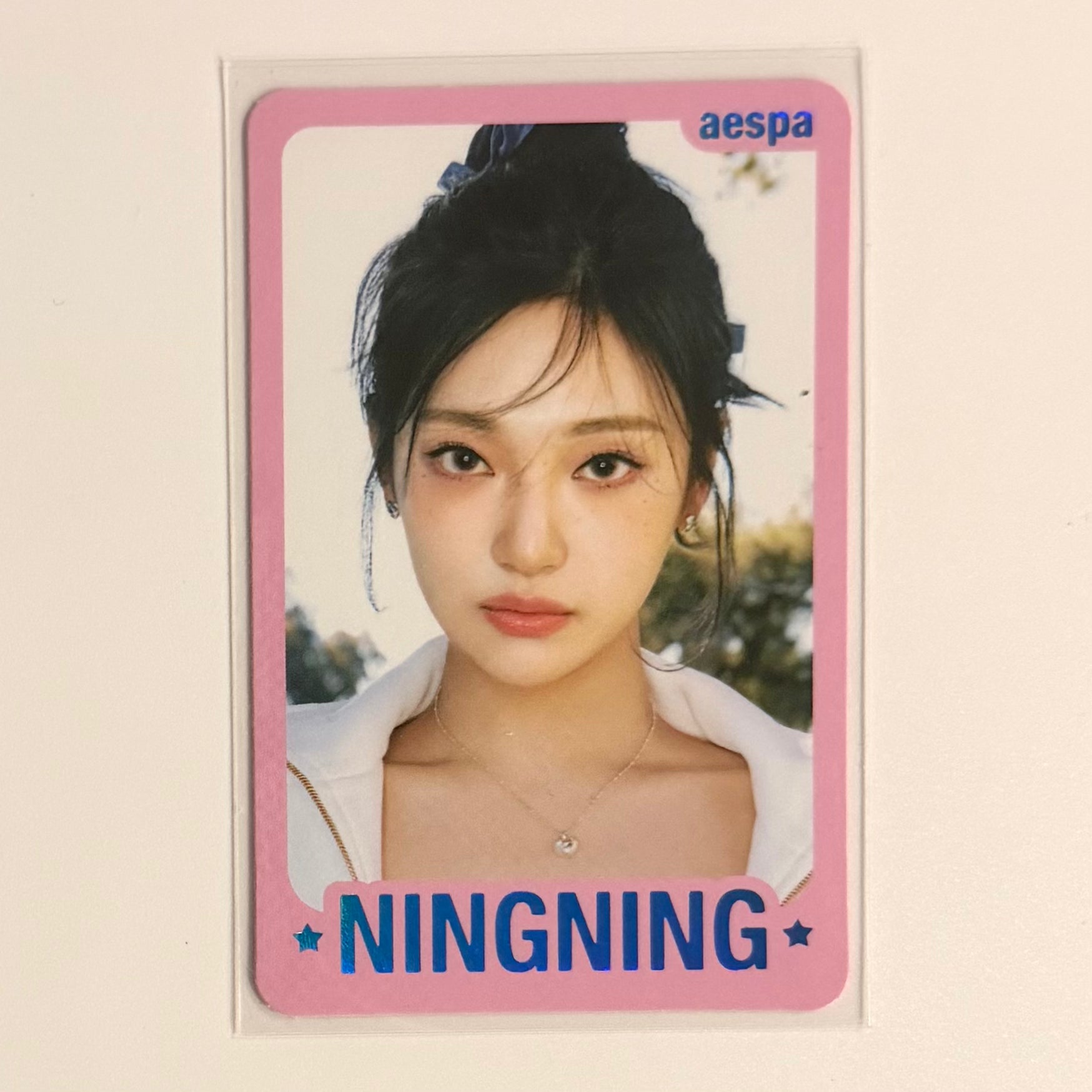 NINGNING (AESPA) - MY WORLD TRADING ID CARD PHOTOCARD