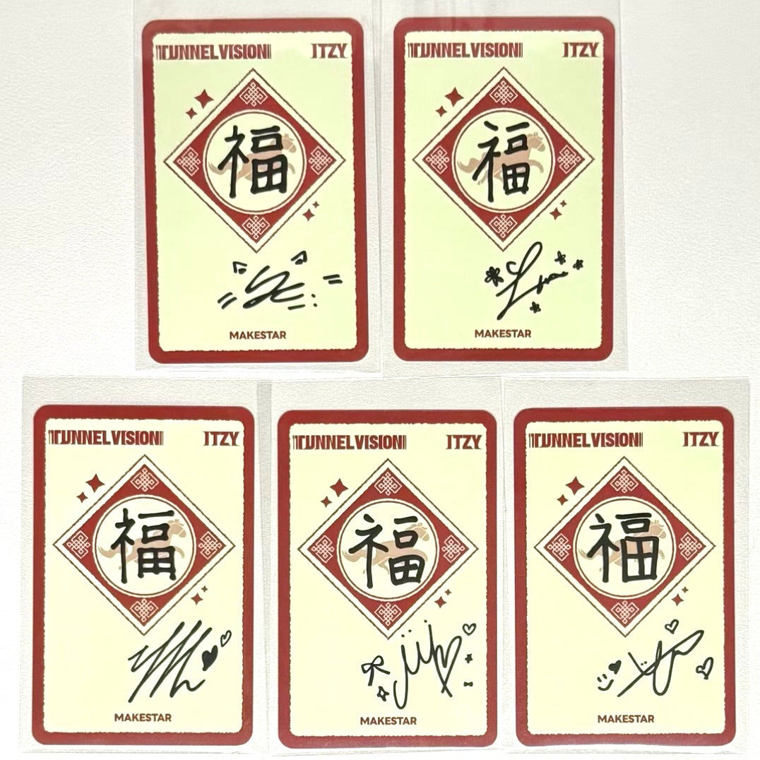 ITZY - TUNNEL VISION MS MAKESTAR OFFLINE CHINA SHENZHEN FANSIGN POB PHOTOCARD