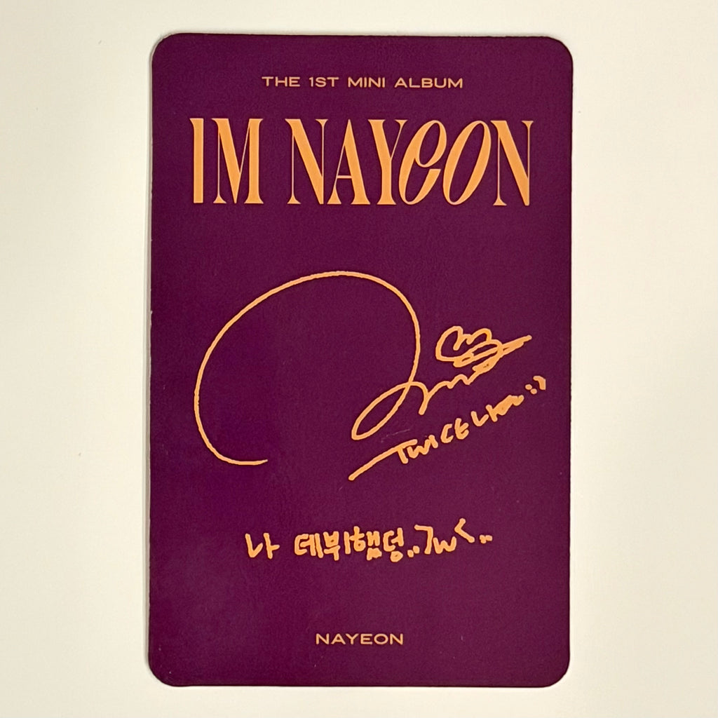 NAYEON (TWICE) - IM NAYEON ALBUM PHOTOCARD