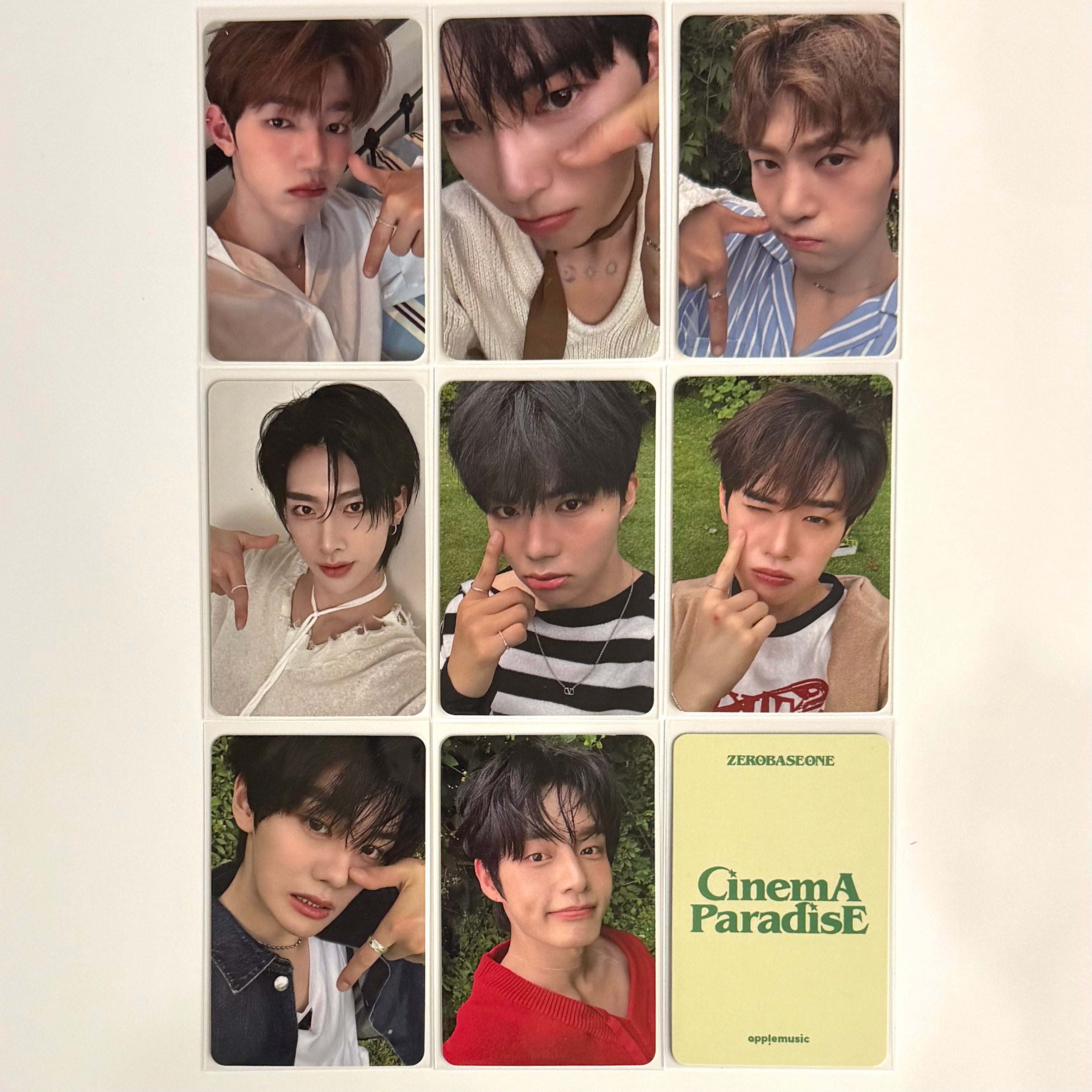 ZEROBASEONE ZB1 CINEMA PARADISE AM APPLE MUSIC FANSIGN 2.0 POB PHOTOCARD
