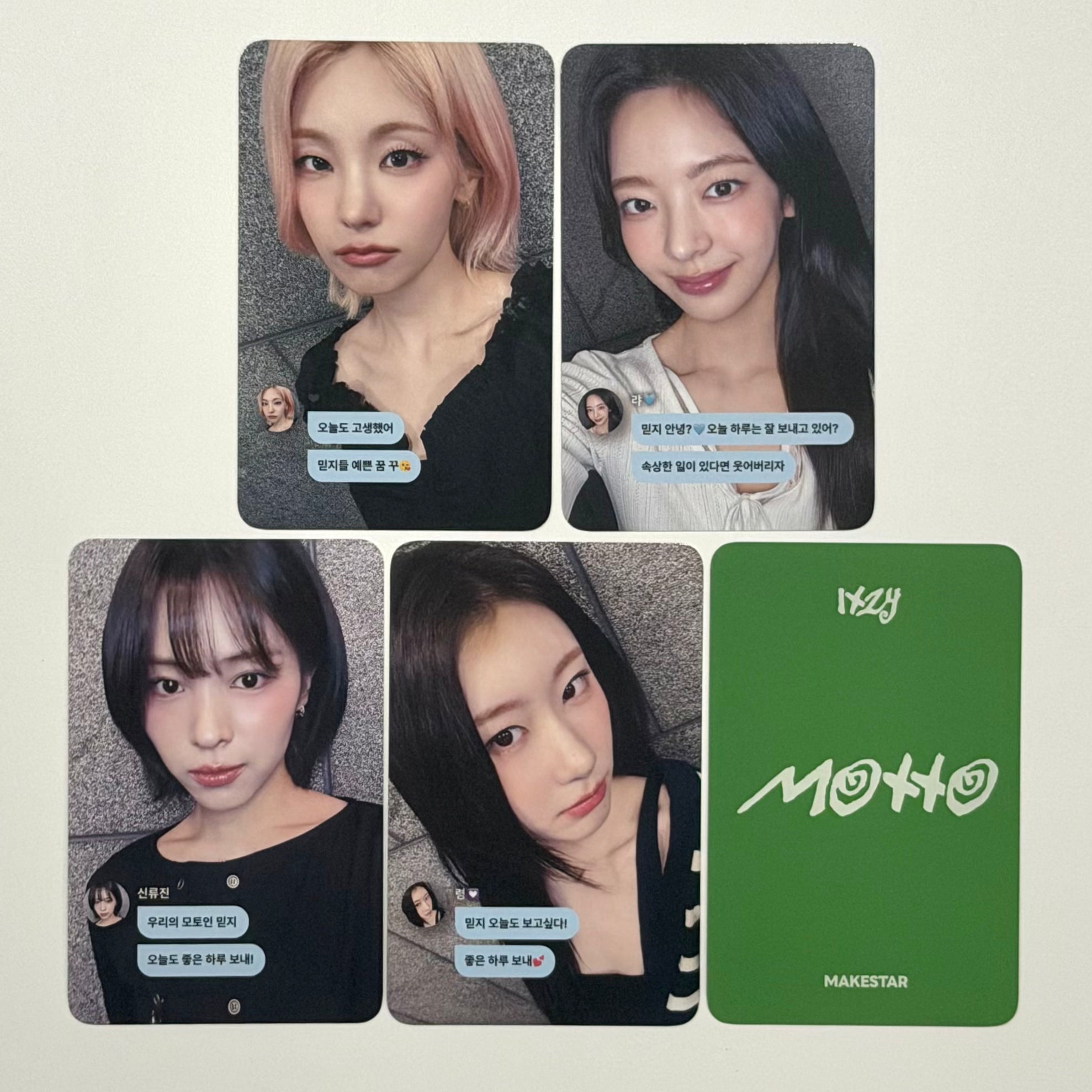 ITZY MOTTO MS MAKESTAR OFFLINE FANSIGN 7 POB PHOTOCARD (DM VER)