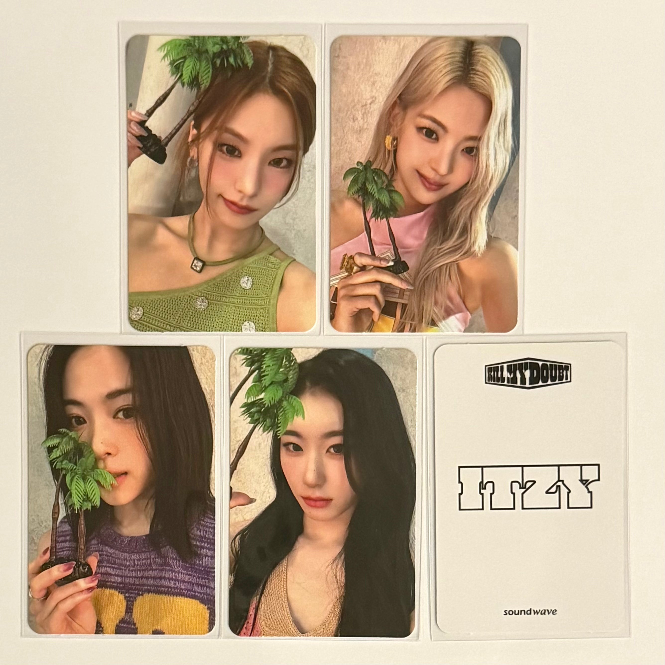 ITZY - KILL MY DOUBT SW SOUNDWAVE ONLINE FANSIGN 2 POB PHOTOCARD