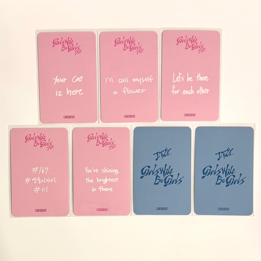 ITZY - GIRLS WILL BE GIRLS COKODIVE ONLINE FANCALL 1 POB PHOTOCARD