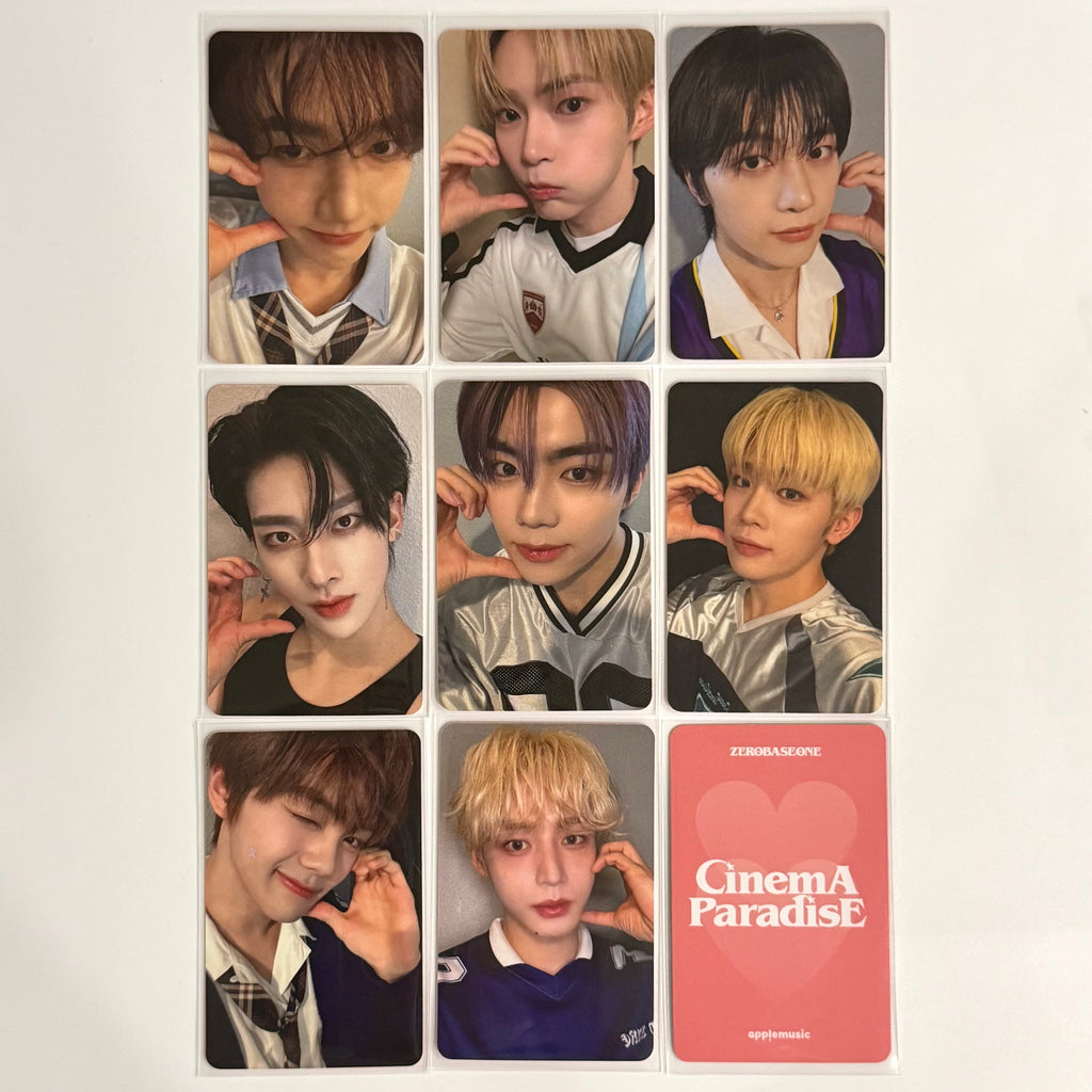 ZEROBASEONE ZB1 CINEMA PARADISE AM APPLE MUSIC FANSIGN 7.0 POB PHOTOCARD