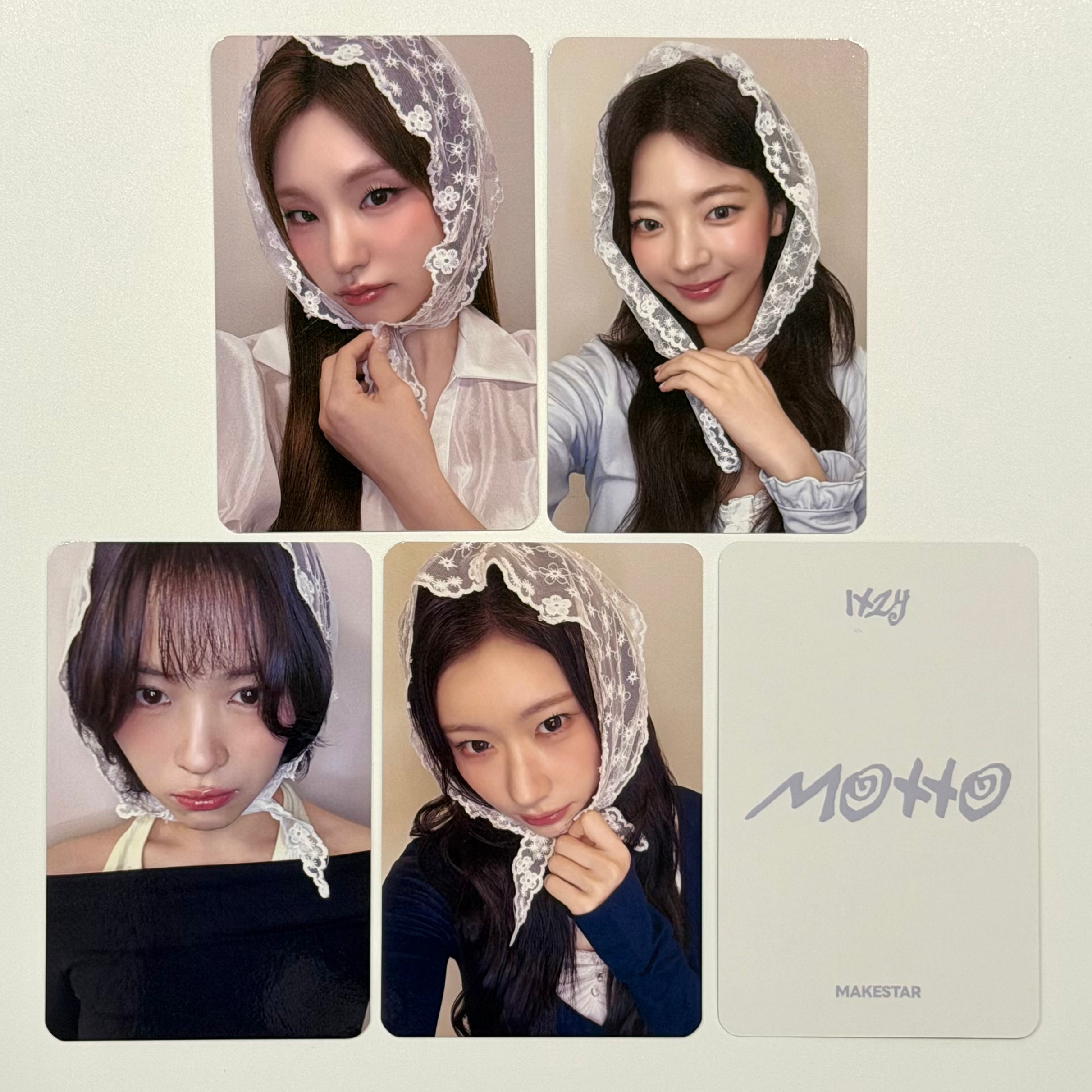 ITZY - MOTTO MS MAKESTAR ONLINE FANCALL 11 POB PHOTOCARD (LACE VER)