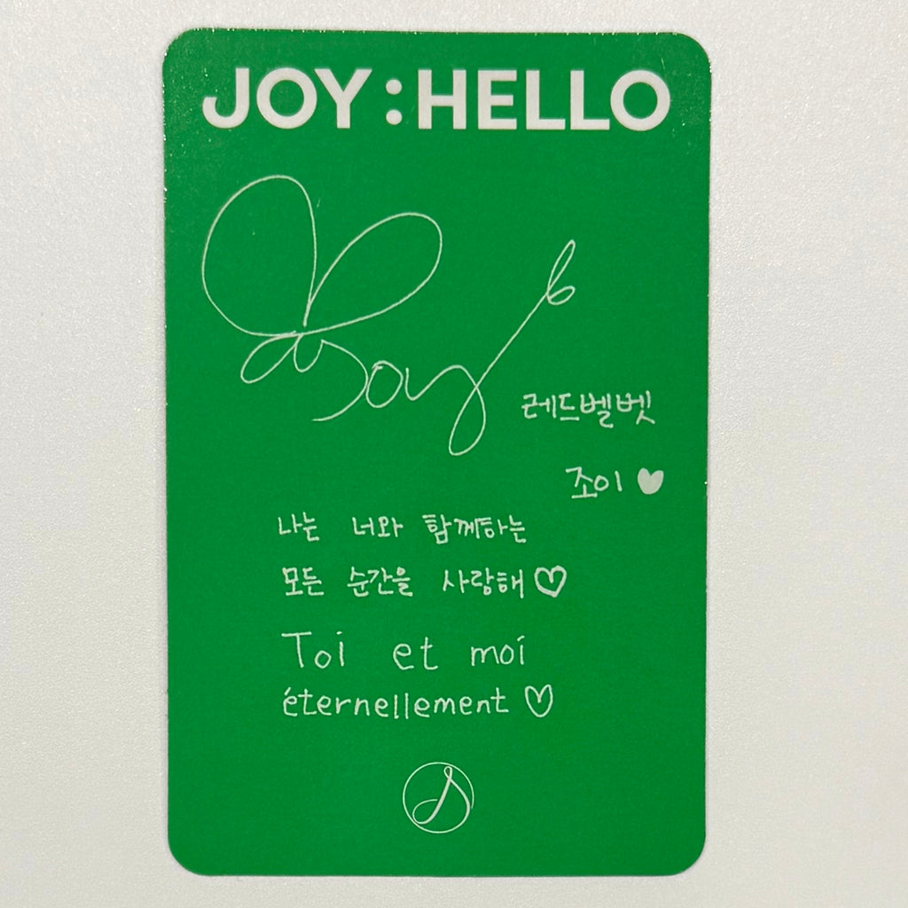 JOY (RED VELVET) - JOY : HELLO ALBUM PHOTOCARD