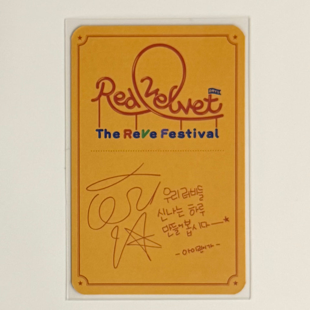 IRENE (RED VELVET) -  'The ReVe Festival' Day 1 ALBUM PHOTOCARD