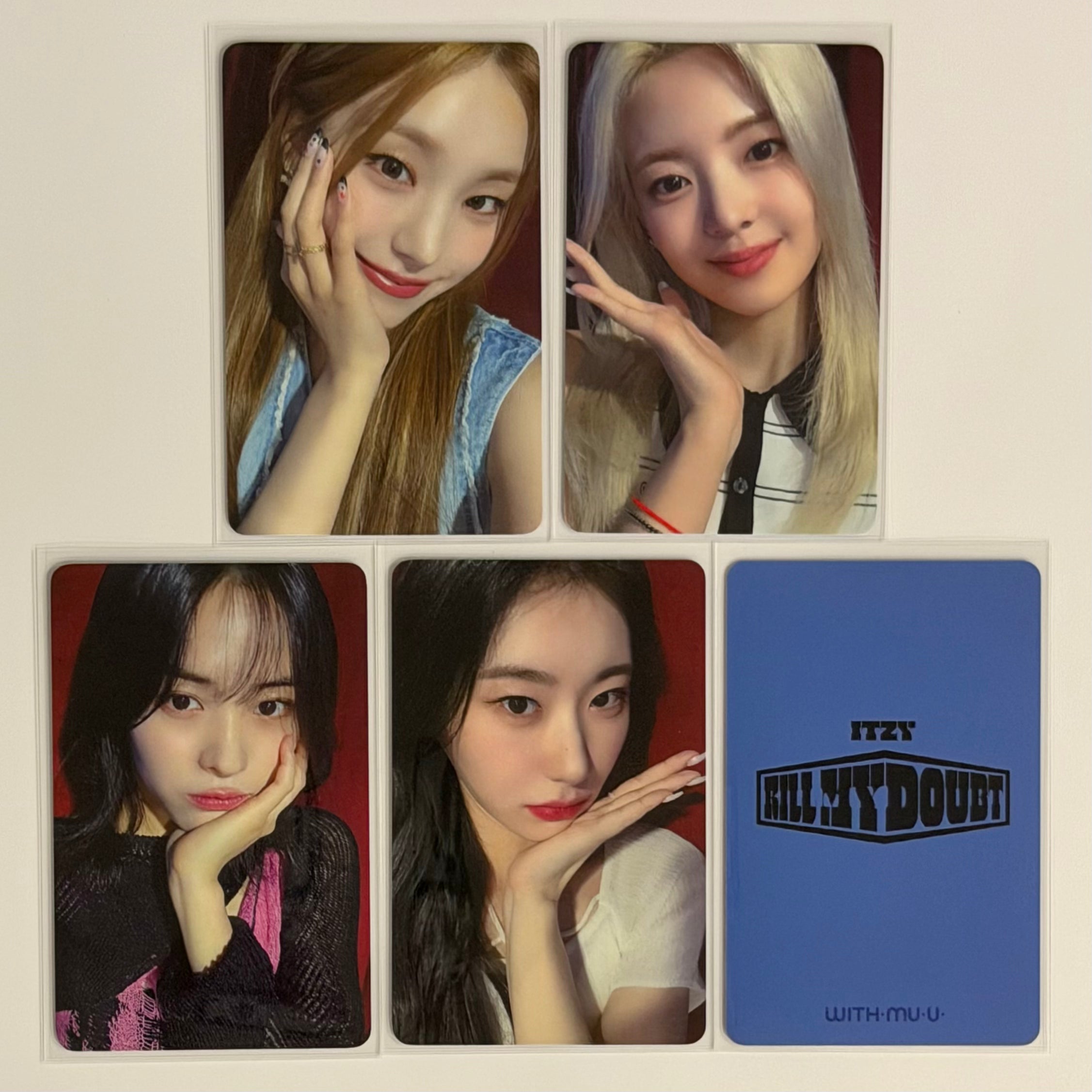 ITZY - KILL MY DOUBT WM WITHMUU ONLINE FANSIGN 5 POB PHOTOCARD