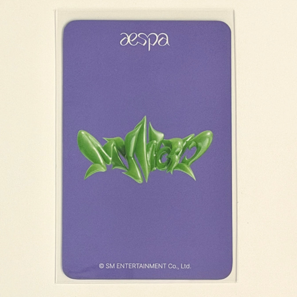 AESPA MY WORLD EVERLINE LUCKY DRAW LD 3.0 WINTER OFFICIAL PHOTOCARD