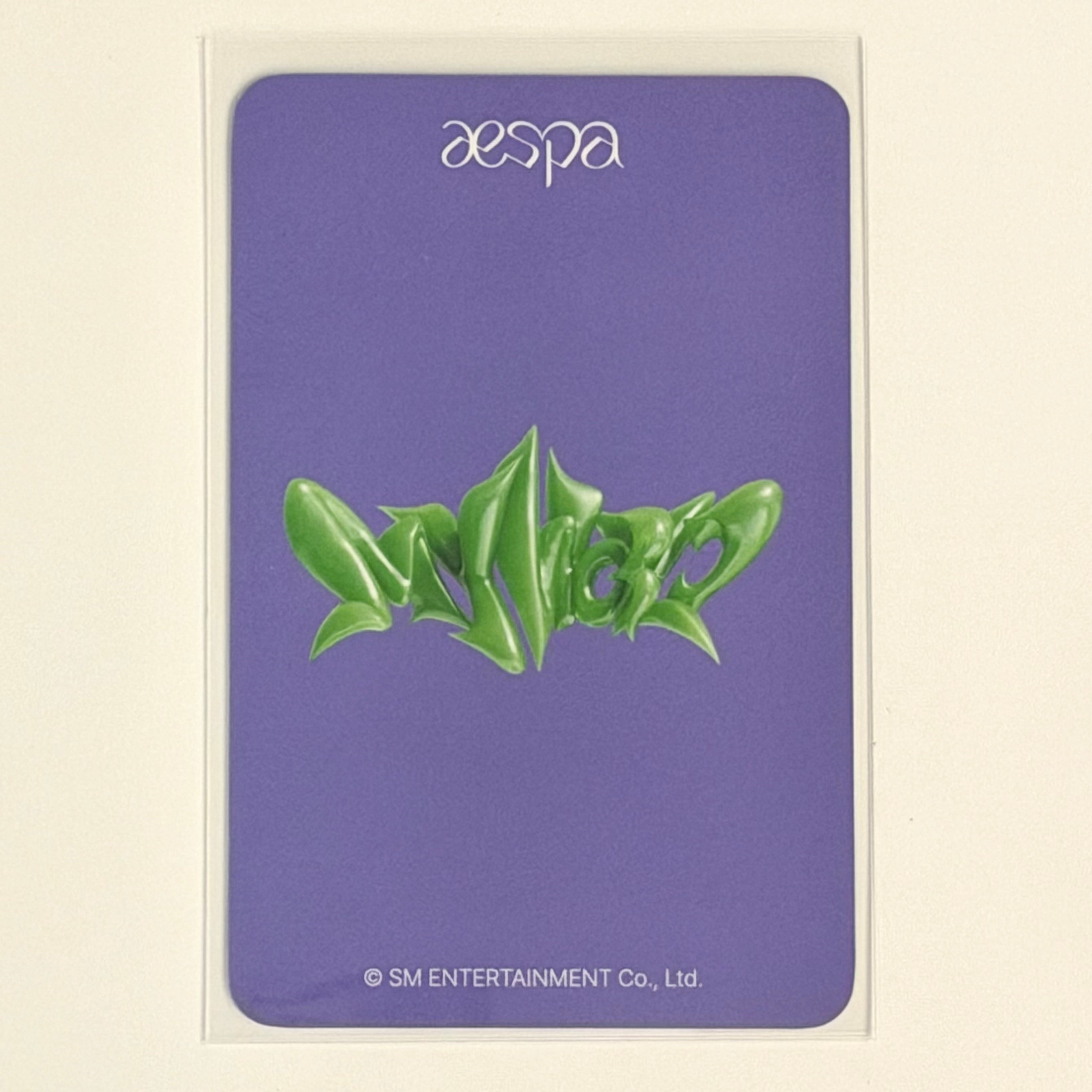 AESPA MY WORLD EVERLINE LUCKY DRAW LD 3.0 WINTER OFFICIAL PHOTOCARD