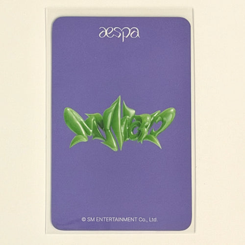 AESPA MY WORLD EVERLINE LUCKY DRAW LD 3.0 KARINA OFFICIAL PHOTOCARD