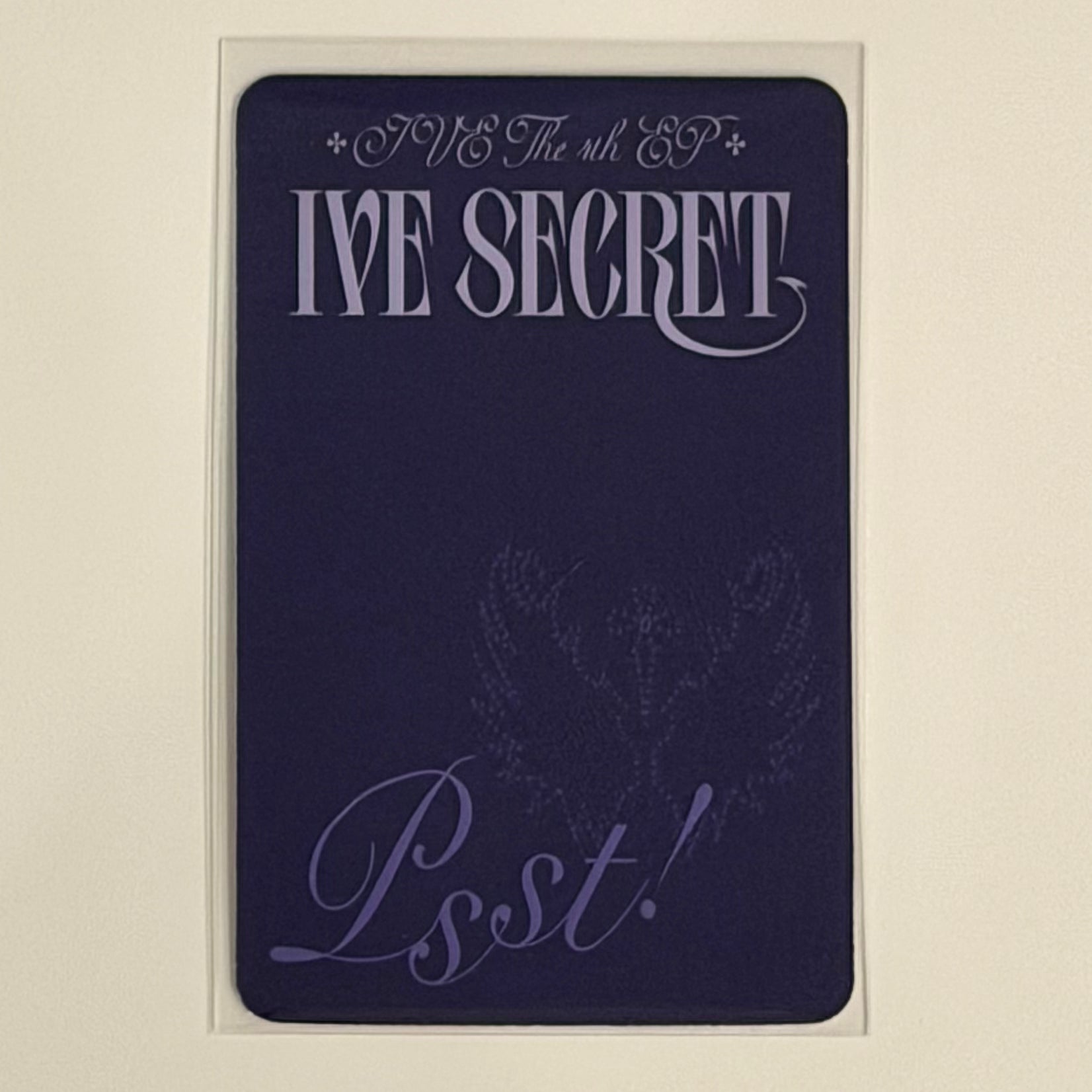 WONYOUNG (IVE) - IVE SECRET ALBUM PHOTOCARD (psst ver)