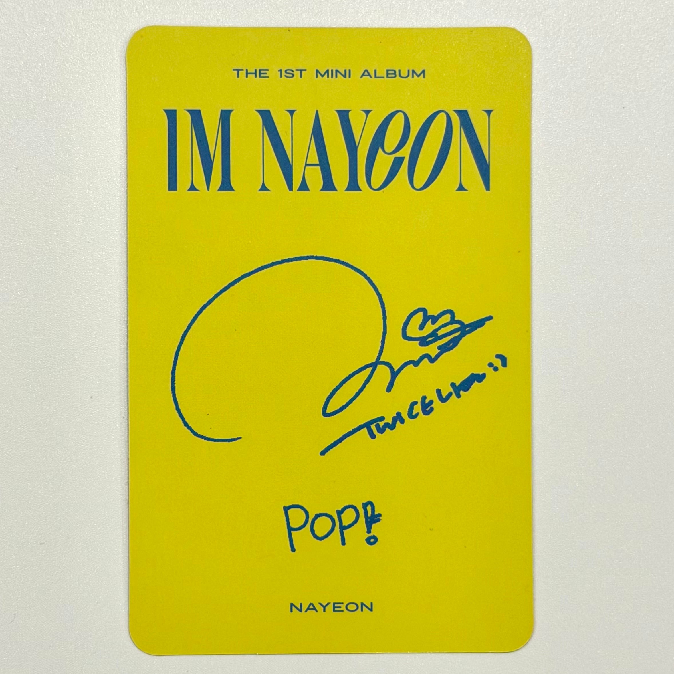 NAYEON (TWICE) - IM NAYEON ALBUM PHOTOCARD