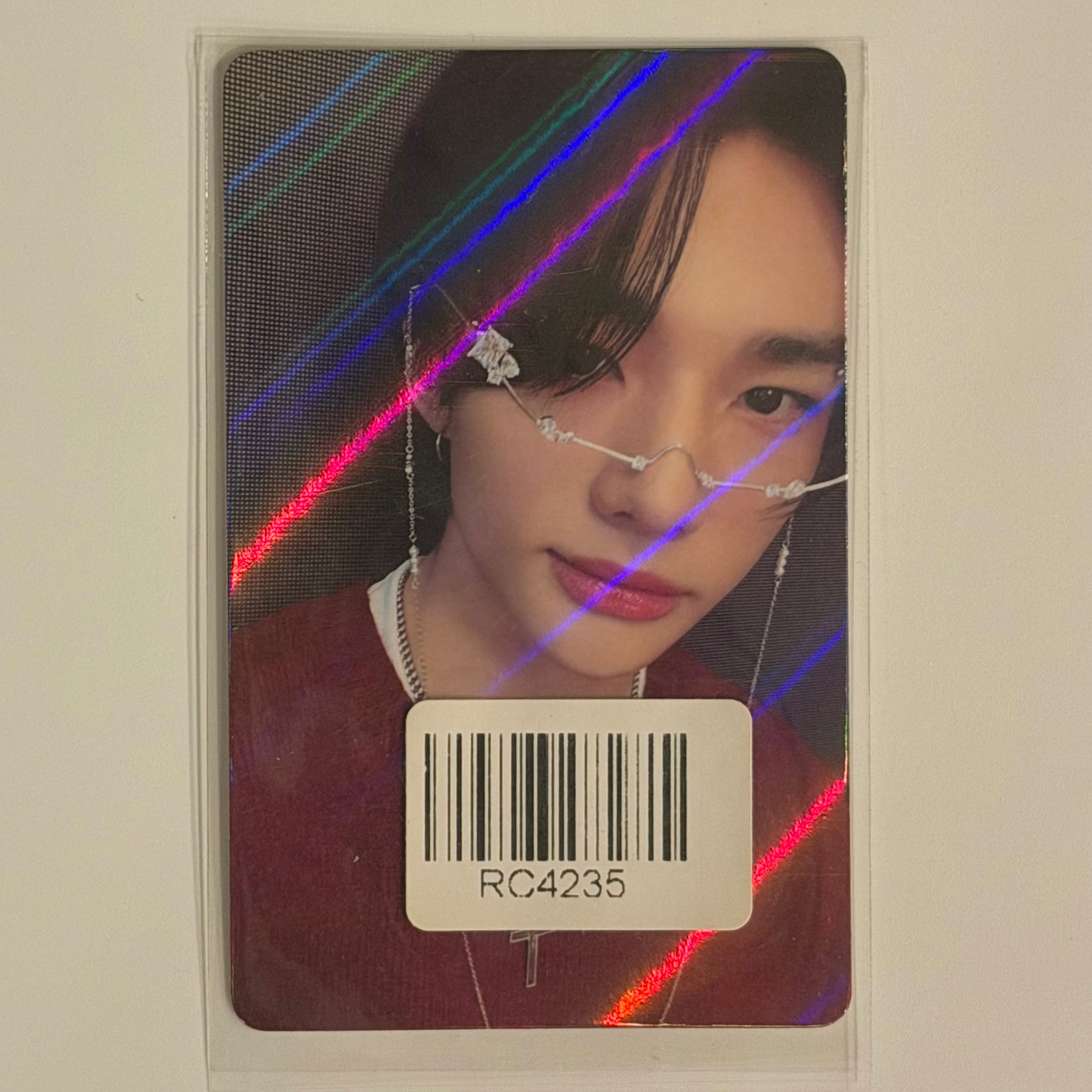 HYUNJIN (STRAY KIDS) - 樂-STAR ROCK STAR KMSTATION SHANGHAI FANSIGN POB PHOTOCARD