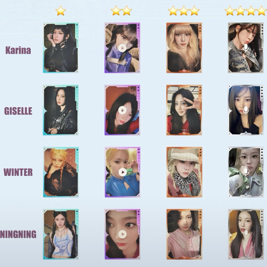 AESPA - Armageddon QQ MUSIC OFFICIAL PHOTOCARD