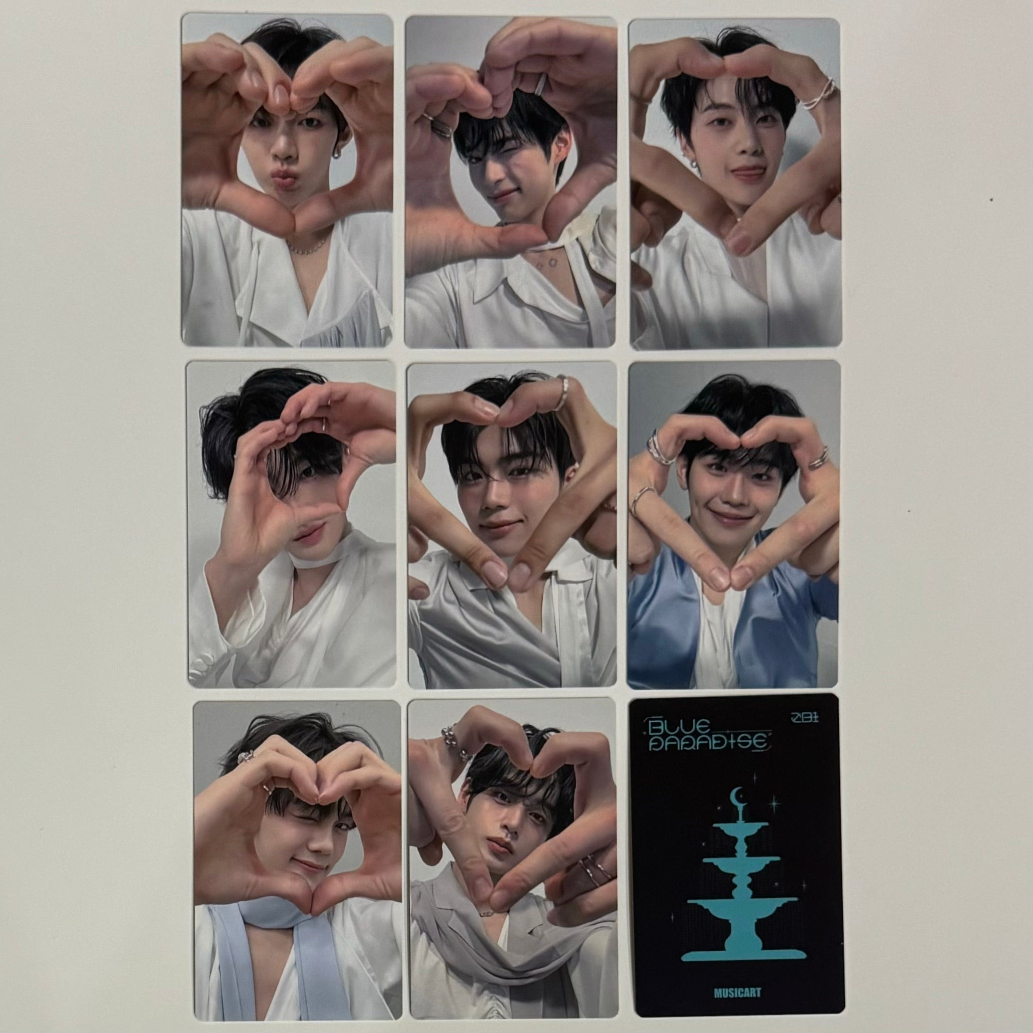 ZEROBASEONE ZB1 BLUE PARADISE MUSICART FANSIGN POB PHOTOCARD
