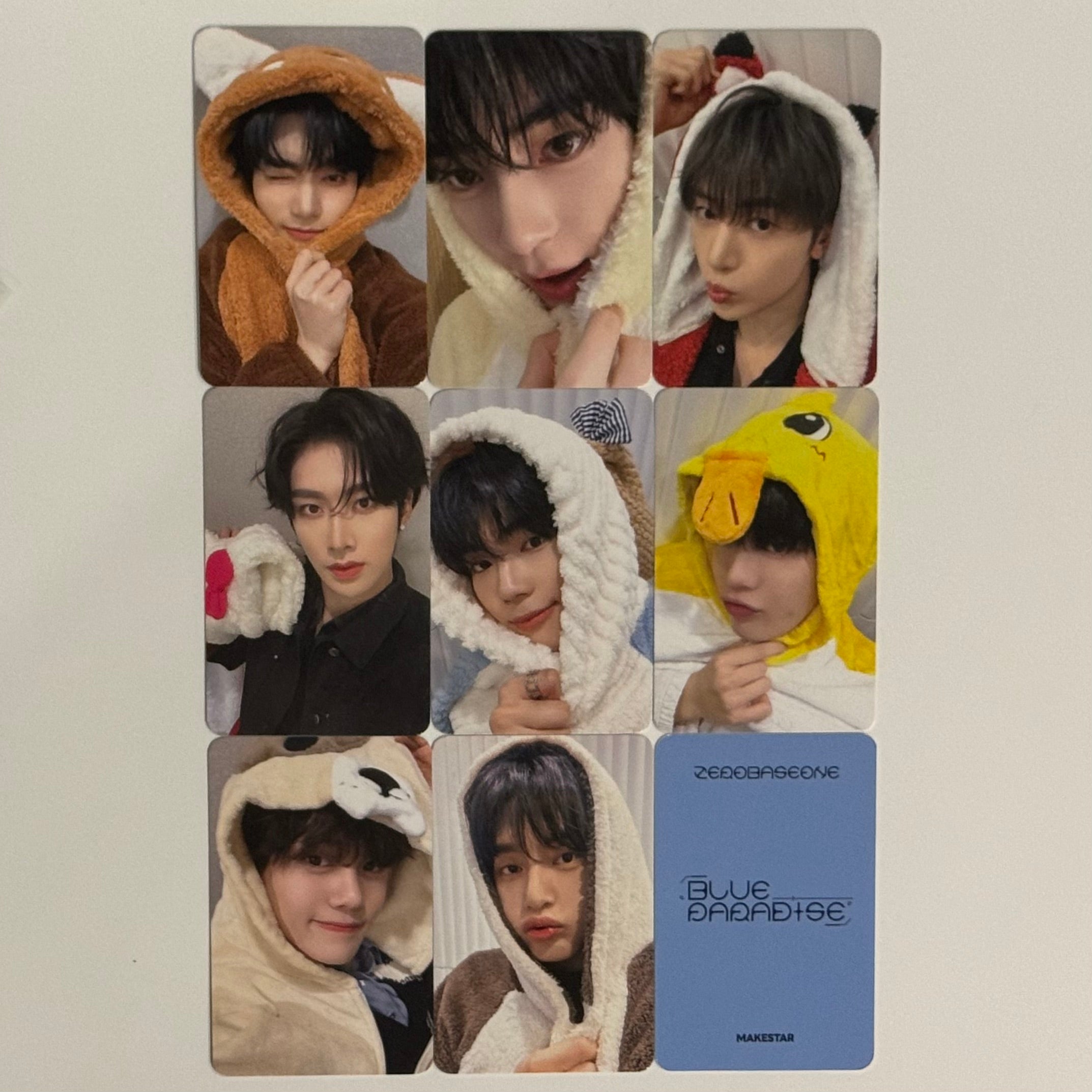 ZEROBASEONE ZB1 BLUE PARADISE MAKESTAR FANSIGN POB PHOTOCARD (PAJAMA VER)